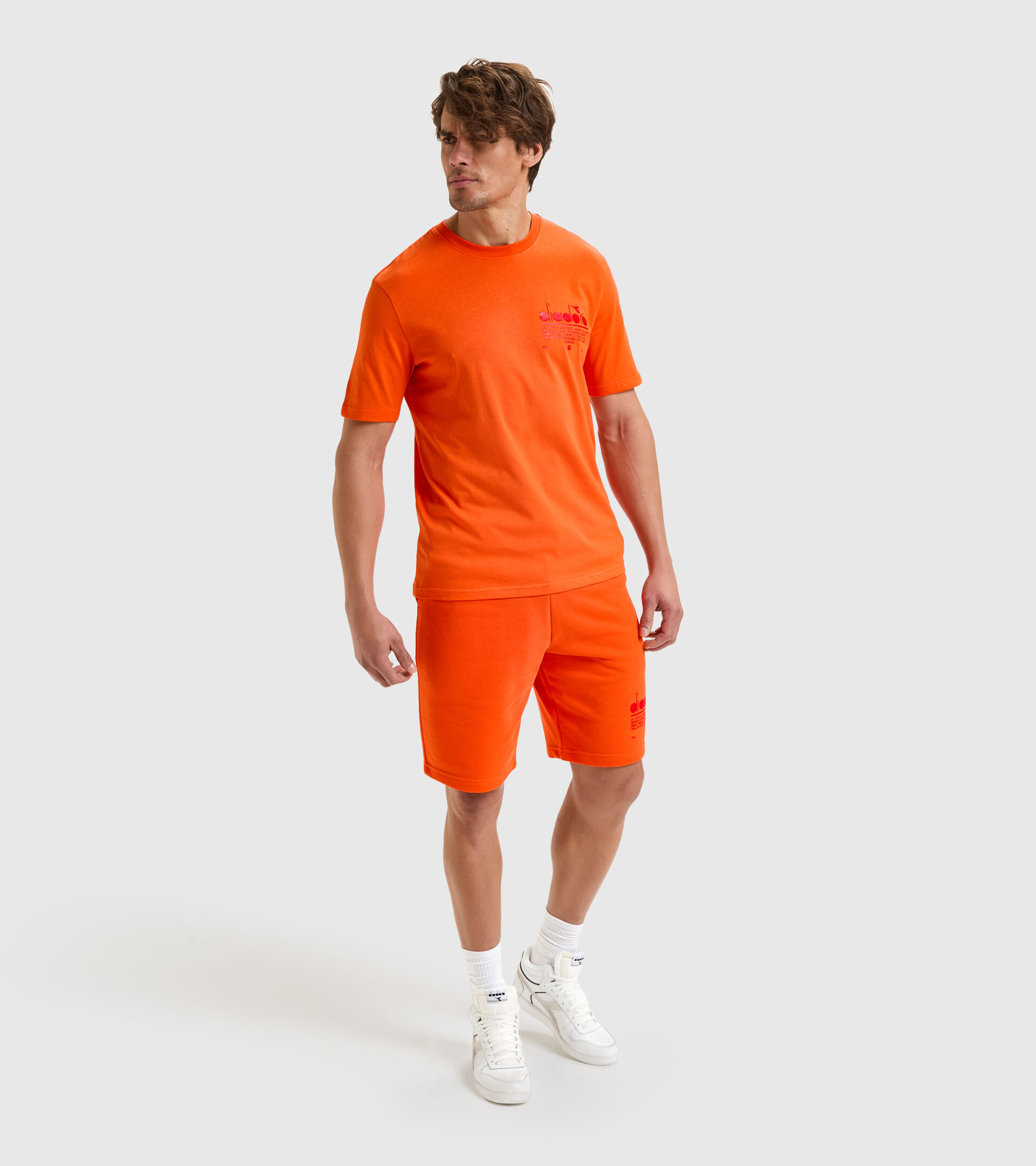 Bermudas de algodón - Unisex BERMUDA MANIFESTO NARANJA BERMELLON - Diadora