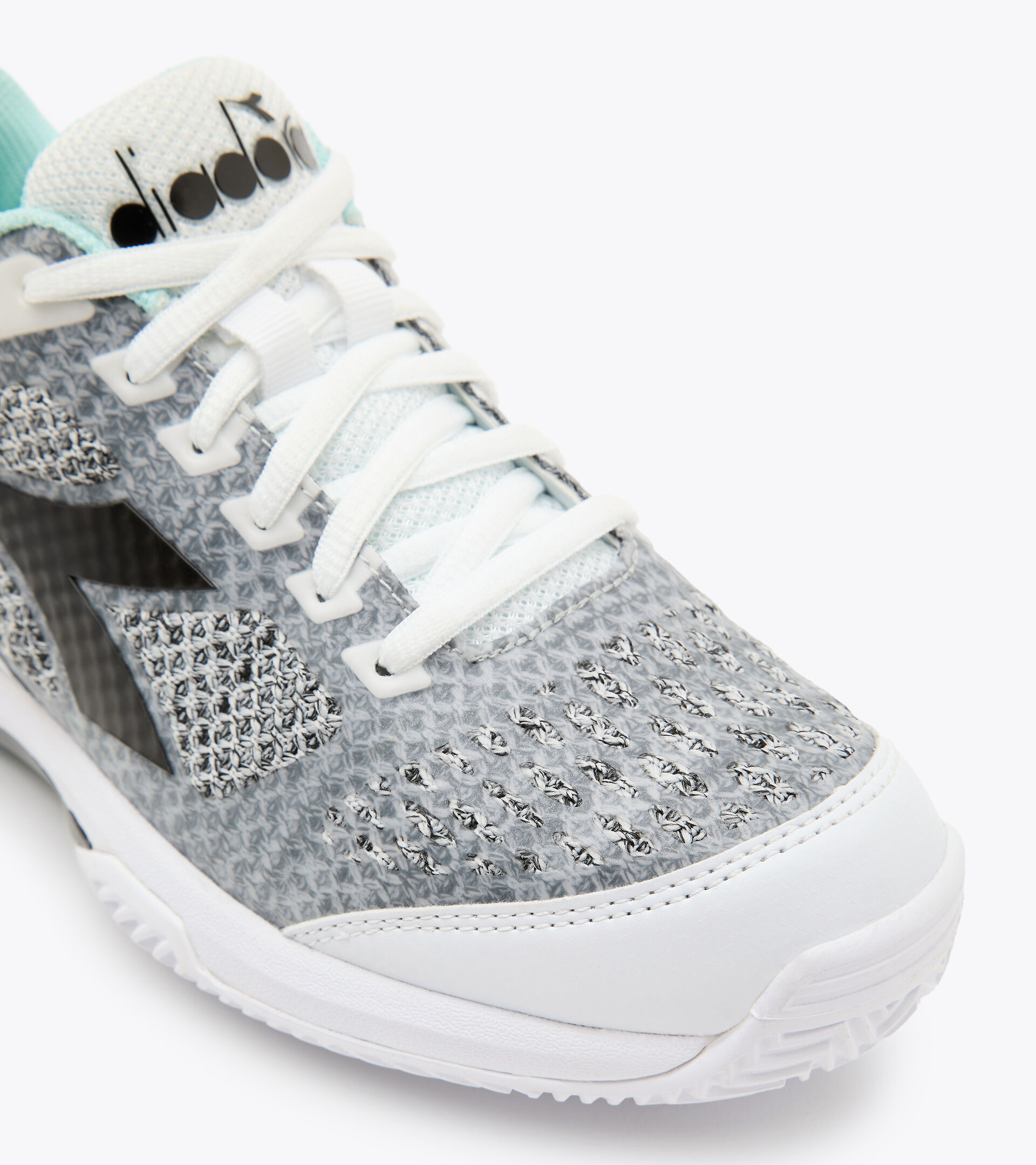 Chaussures de tennis pour terrains en terre battue - Femme S.SHOT 2 W CLAY BLANC/GRIS ACIER/BLEU TEINTE - Diadora