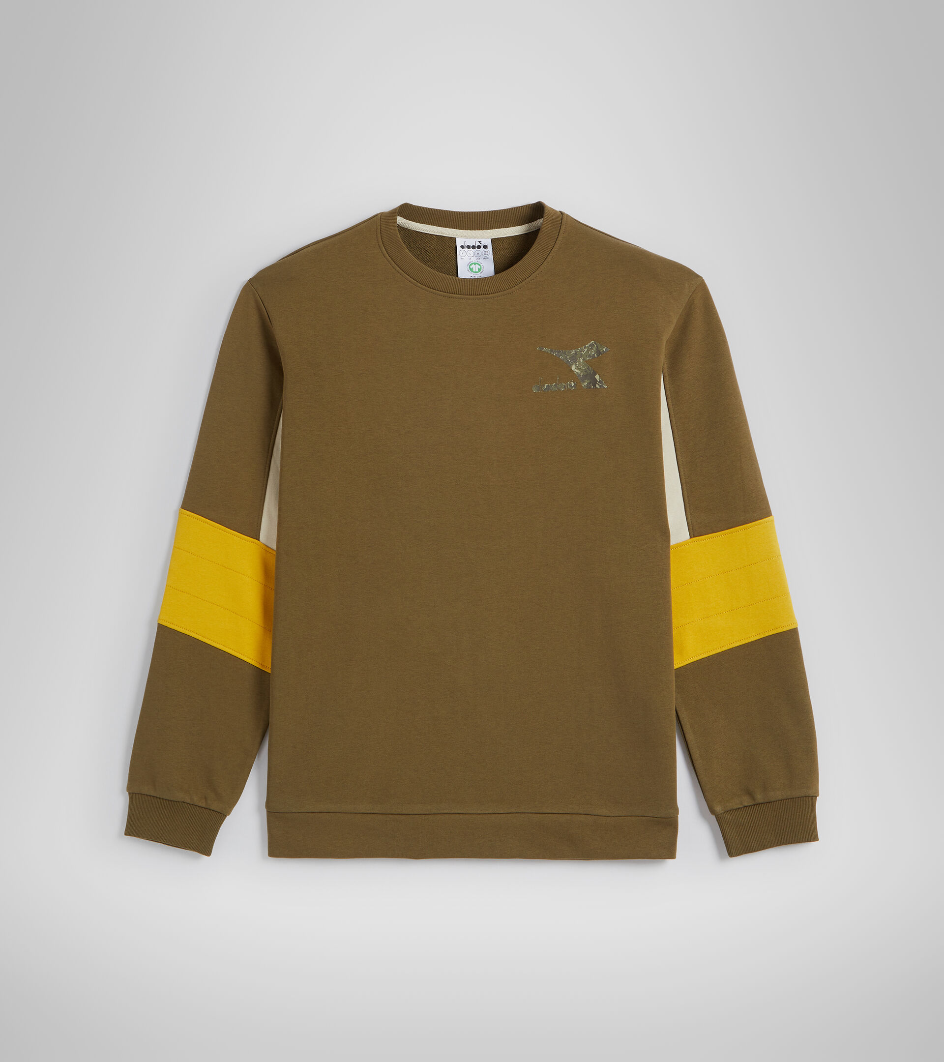 Crew-neck sweatshirt - Men SWEATSHIRT CREW SHIELD OLIVE GREEN - Diadora