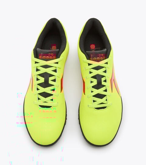 PICHICHI 5 TFR, YLLW FLUO DD/MILANO RED/BLACK Futsal boot - Specific outsole for synthetic/hard ground PICHICHI 5 TFR YLLW FLUO DD/MILANO RED/BLACK - Diadora