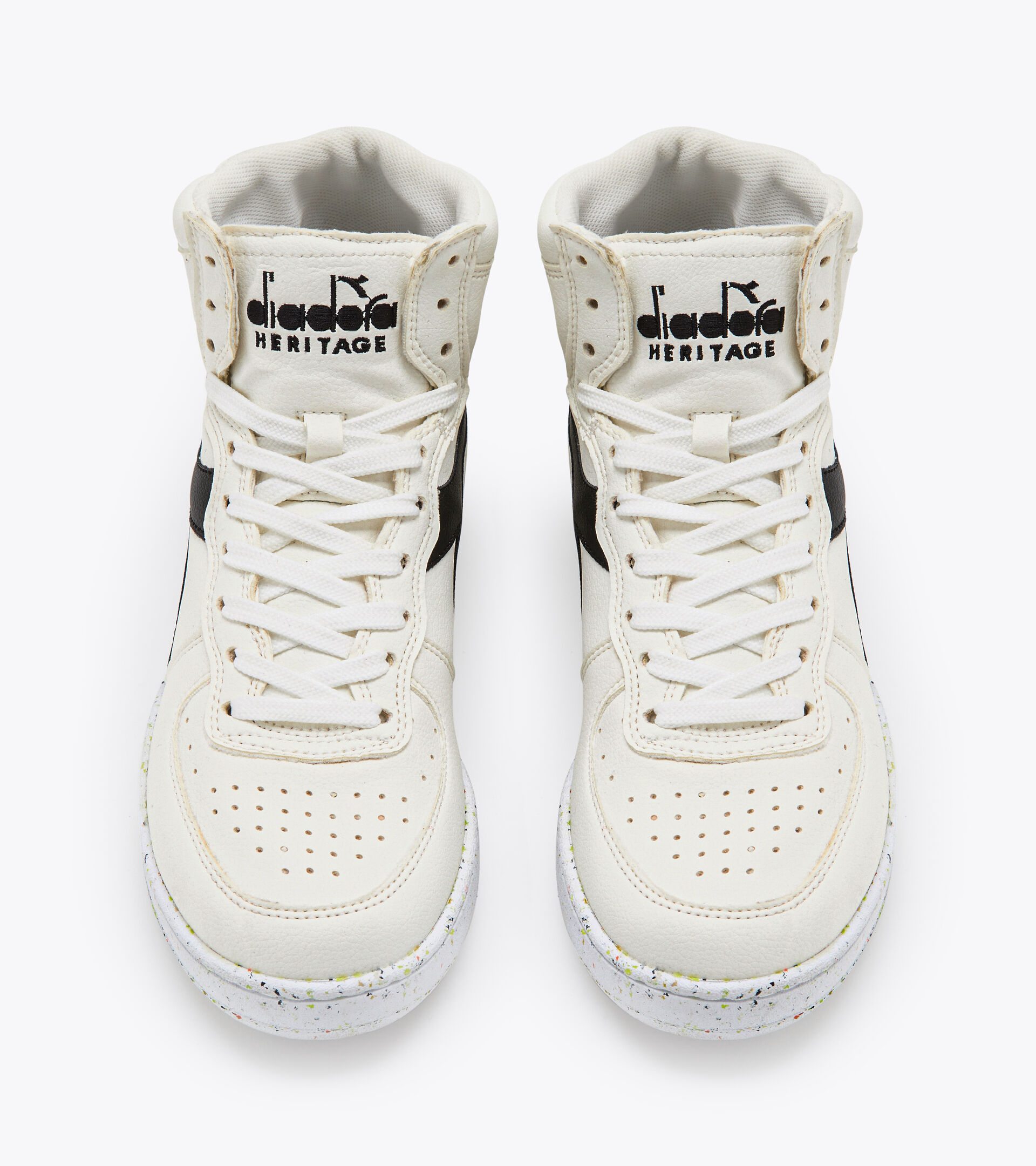 Heritage shoes - Unisex MI BASKET 2030 WHITE/BLACK - Diadora