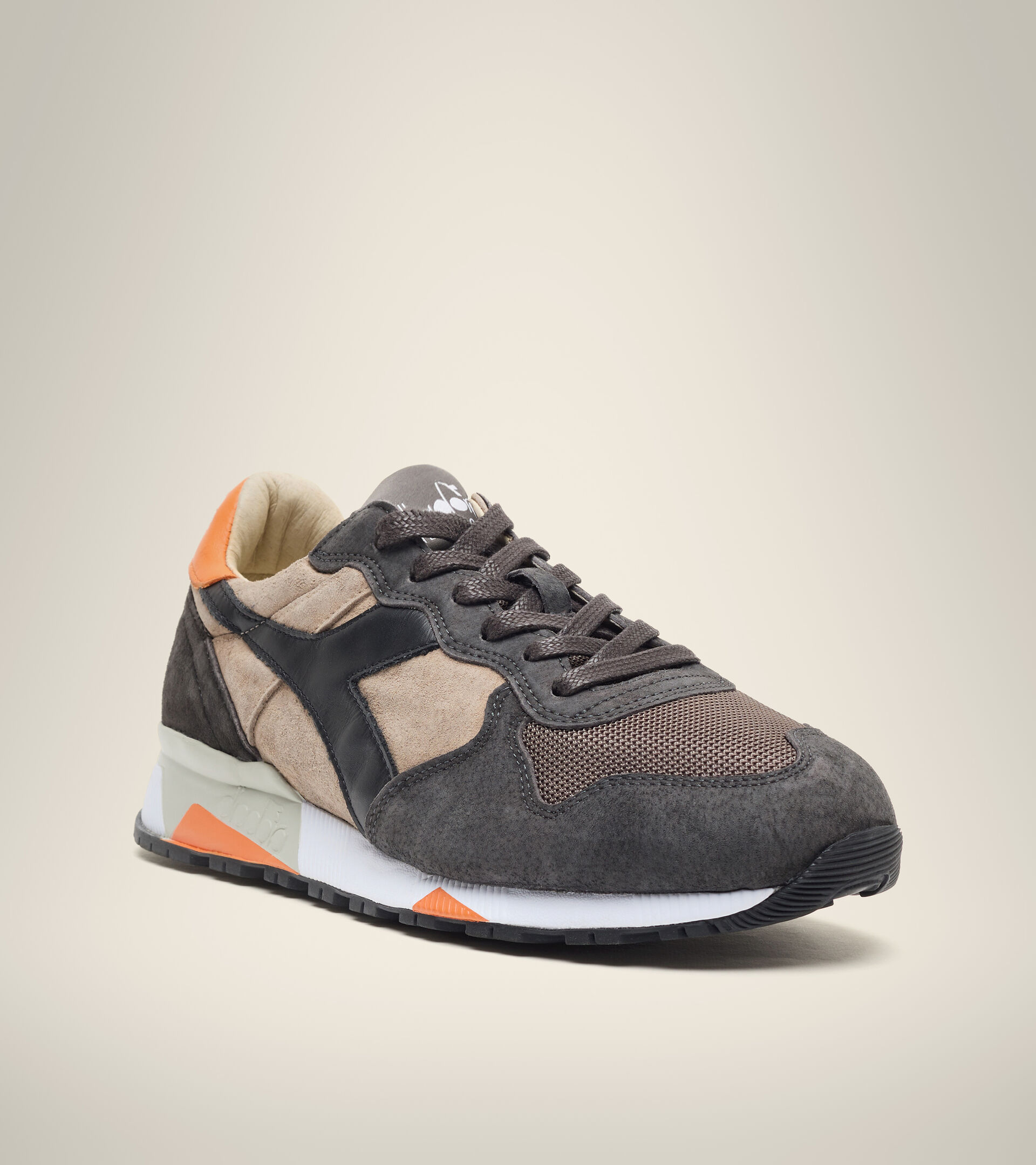 Footwear Heritage UOMO TRIDENT 90 SUEDE SW ARGENTO VISONE Diadora