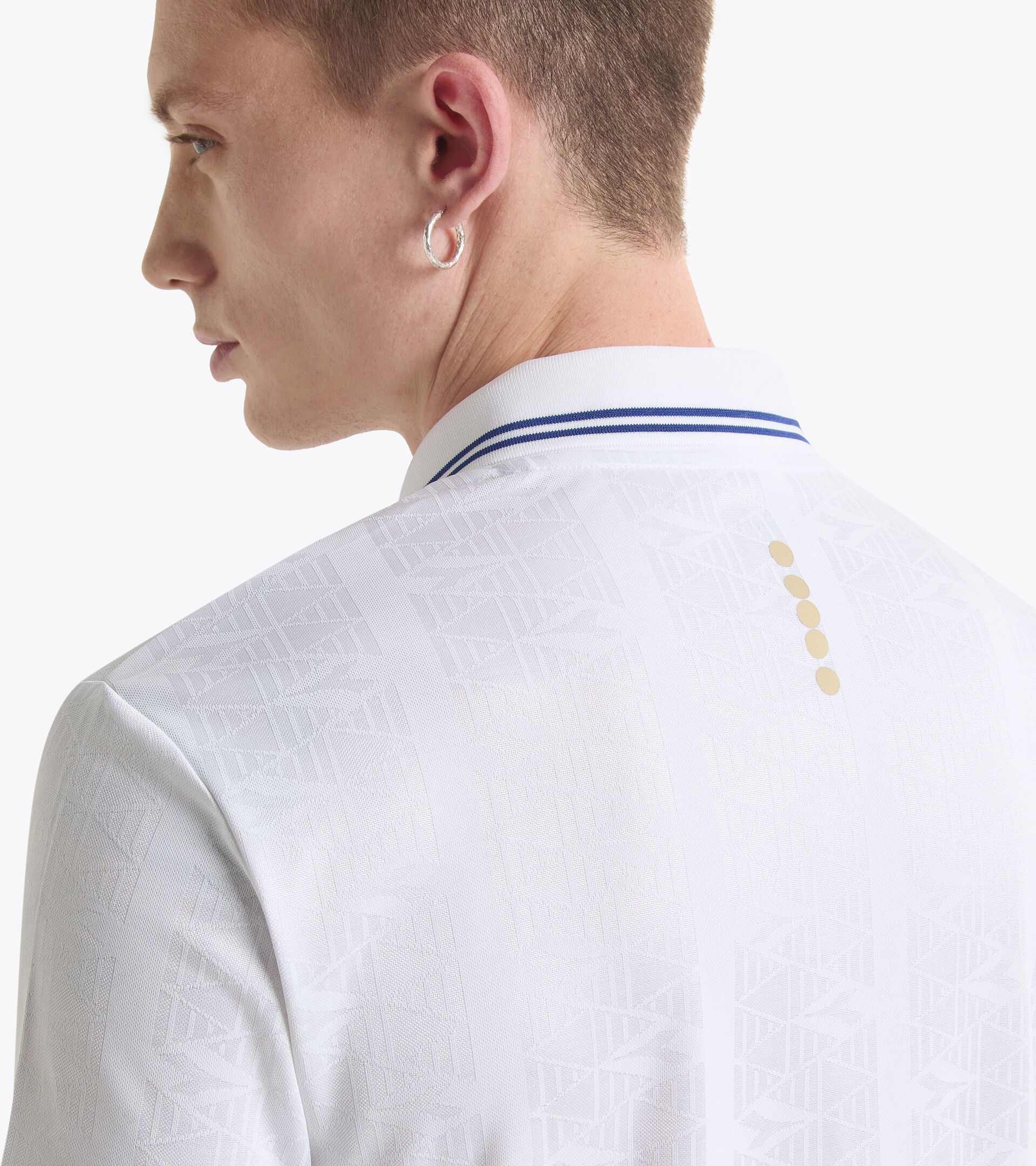 90s-inspired calcio shirt - Gender neutral MATCH SHIRT SCUDETTO OPTICAL WHITE - Diadora