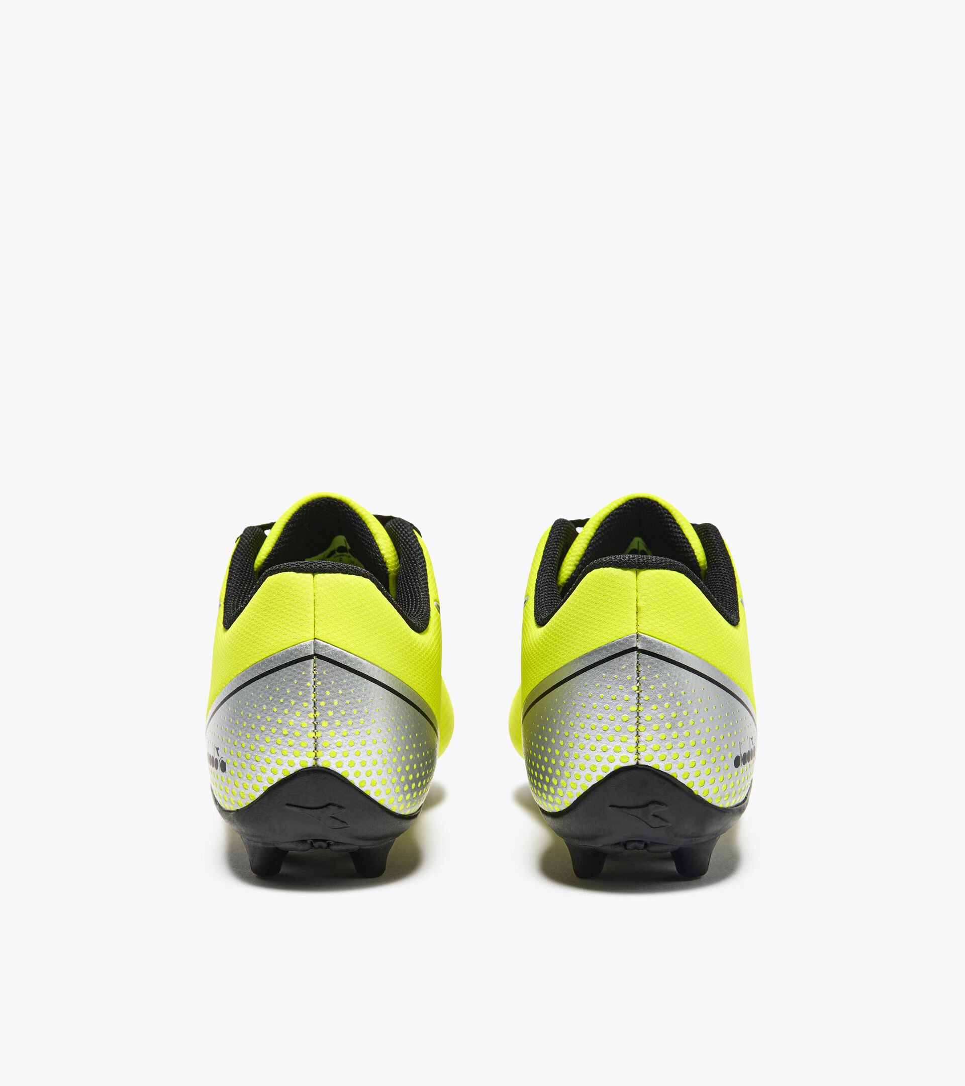 Calcio boots for hard ground - Junior PICHICHI 7 MD JR YELLOW FL DD/BLACK/SILVER - Diadora