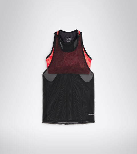 L. DOUBLE TANK BE ONE W, FLOWERED GARDEN Running top - Women L. DOUBLE TANK BE ONE W FLOWERED GARDEN - Diadora