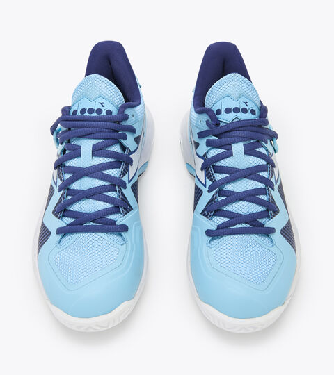 B.ICON 2 W CLAY, SCHATZCHEN BLAU/WEISS Tennis shoes for clay courts - Women B.ICON 2 W CLAY SCHATZCHEN BLAU/WEISS - Diadora