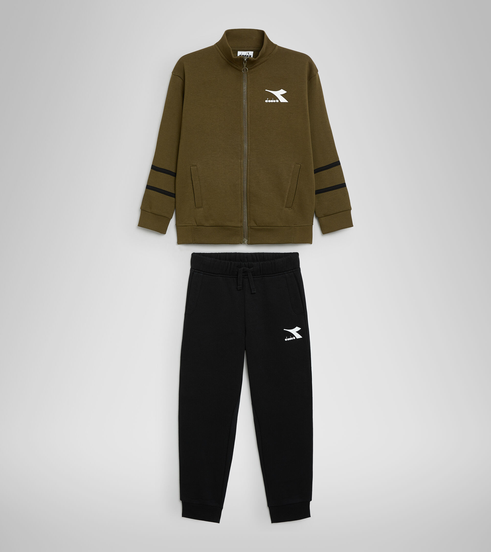 Tuta sportiva - Bambini/e JU.TRACKSUIT FZ CHROMIA VERDE KIWI - Diadora