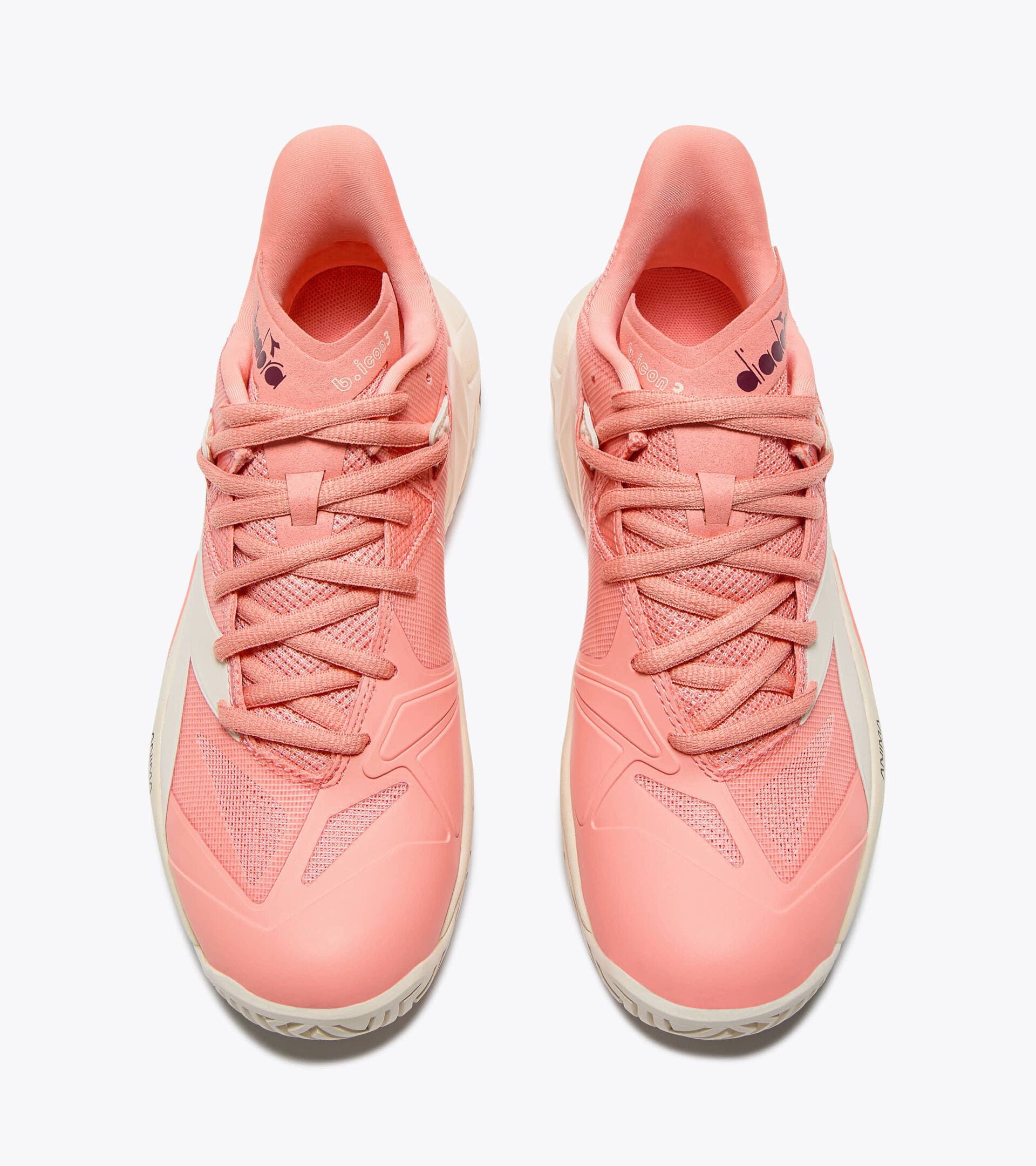 Tennis shoe for hard surfaces and clay courts - Stability - Women&rsquo;s
 B.ICON 3 W AG DESERT FLOWER /WHISPER WHITE - Diadora