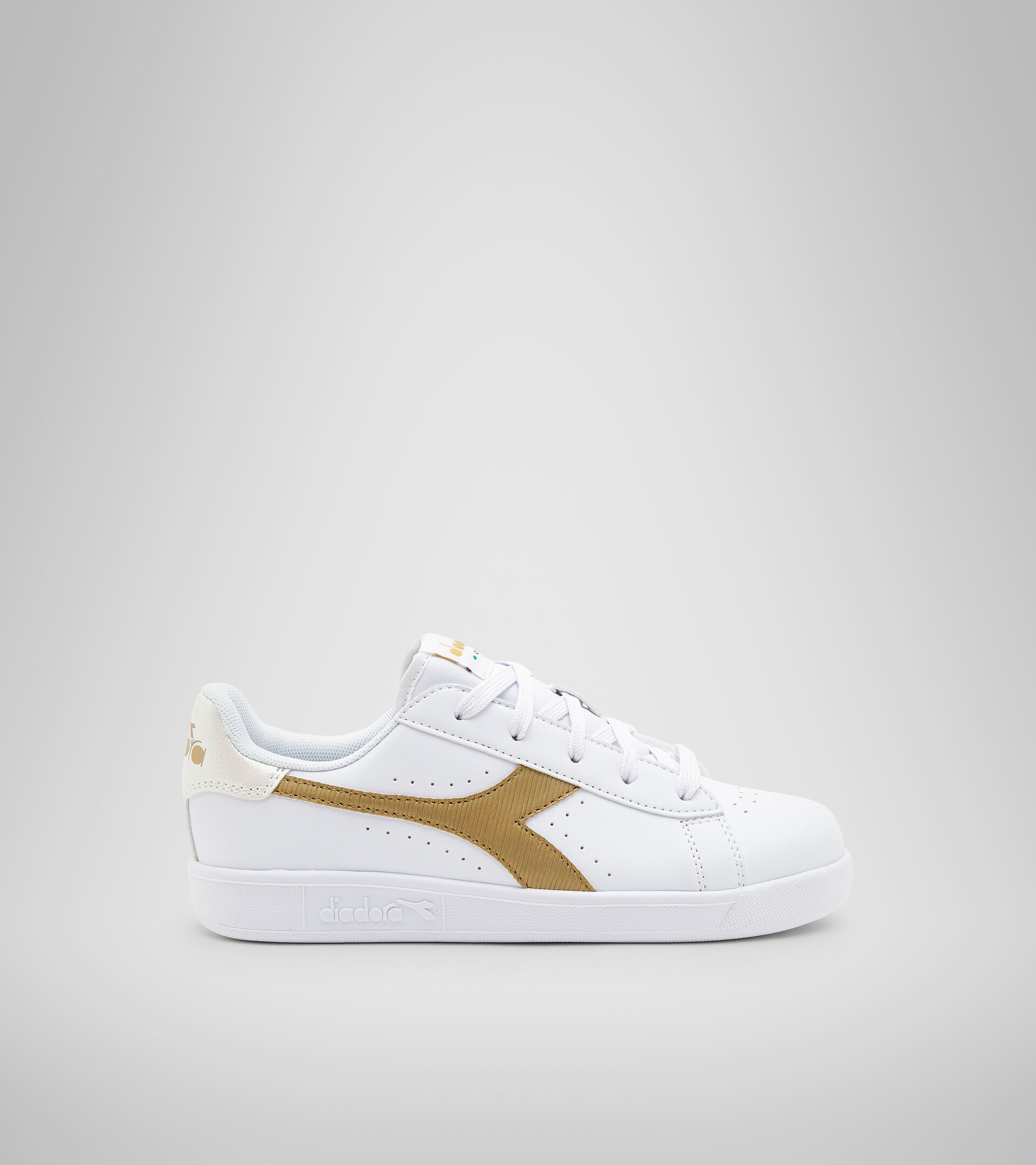 Sports shoes - Youth 8-16 years GAME P GS GIRL WHITE/GOLD - Diadora