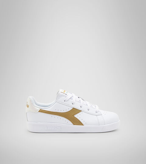 Sports shoes - Youth 8-16 years GAME P GS GIRL WHITE/GOLD - Diadora