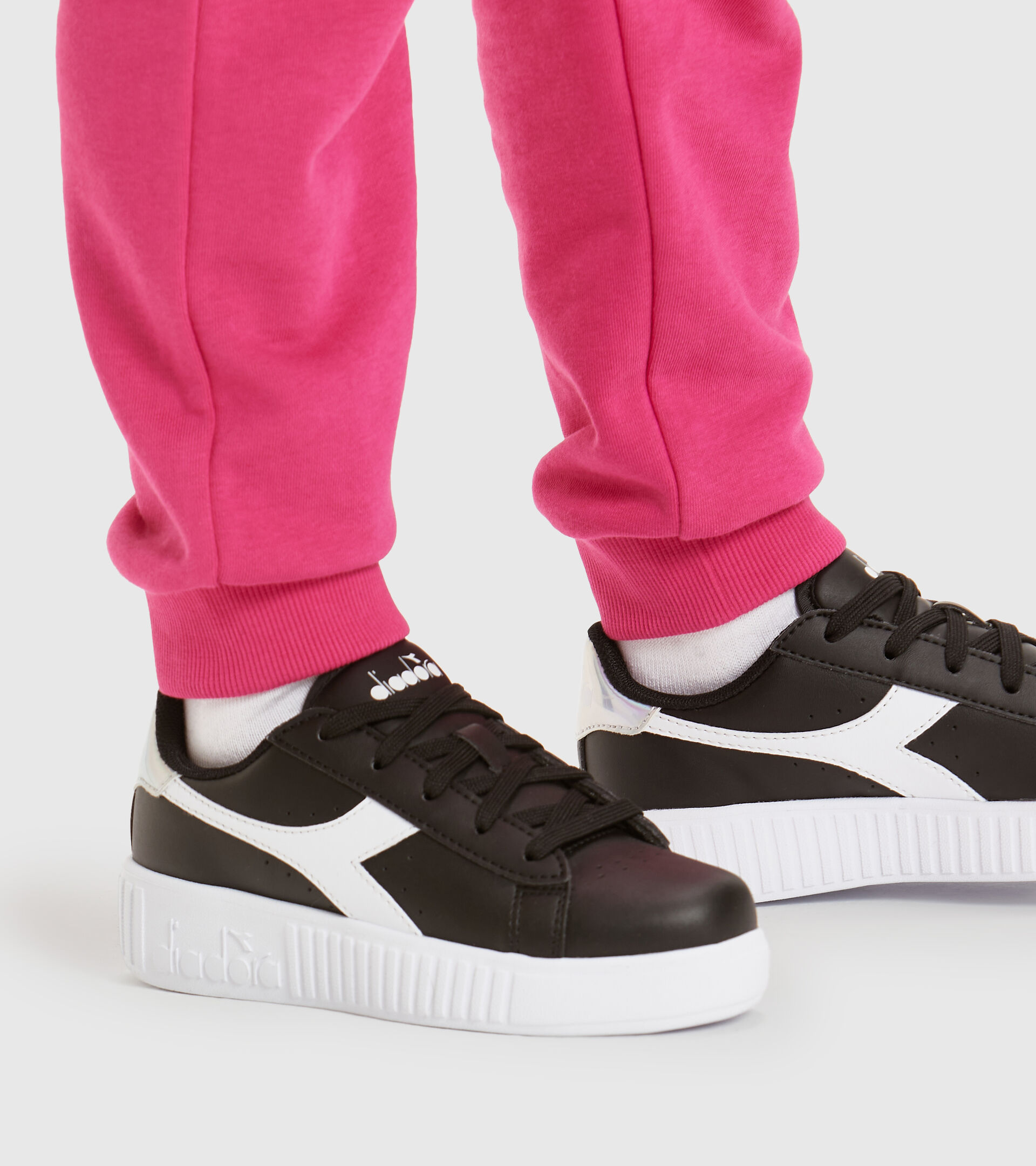Sports shoes - Kids 4-8 years GAME STEP PS BLACK /WHITE - Diadora