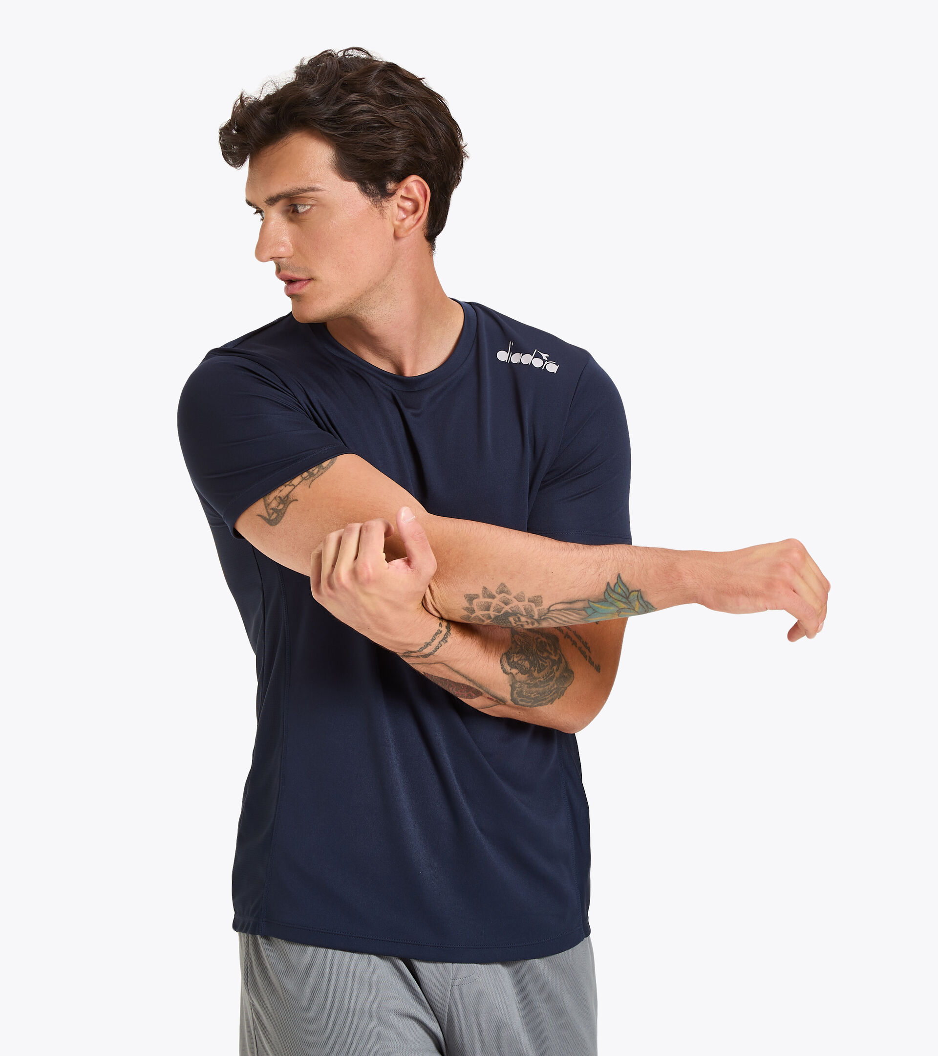 Running T-shirt - Men SS CORE TEE BLUE CORSAIR - Diadora
