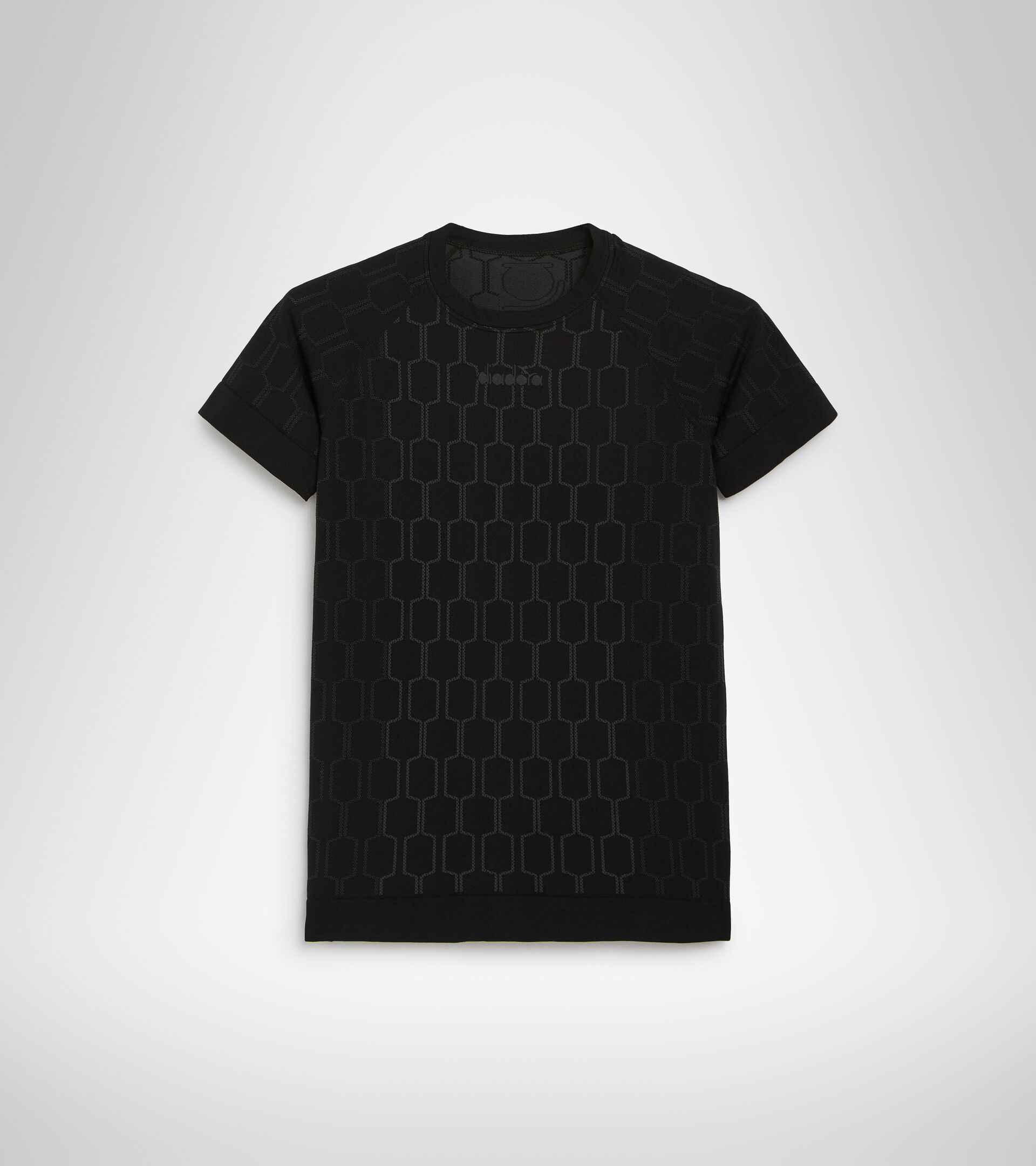 Camiseta para correr - Mujer L. SS SKIN FRIENDLY T-SHIRT NEGRO - Diadora