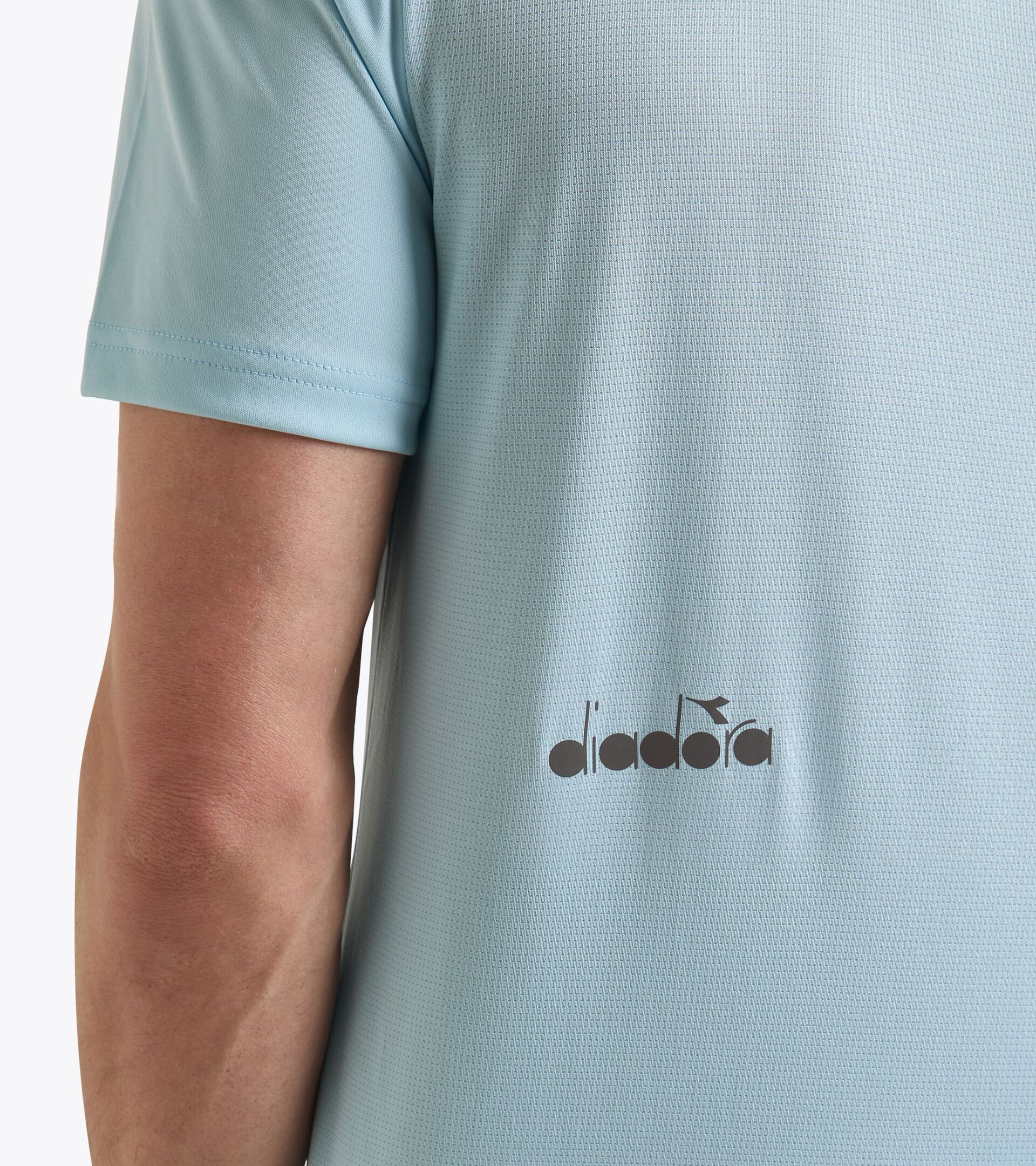 Sports t-shirt - Men SS T-SHIRT RUN CORYDALIS BLUE - Diadora