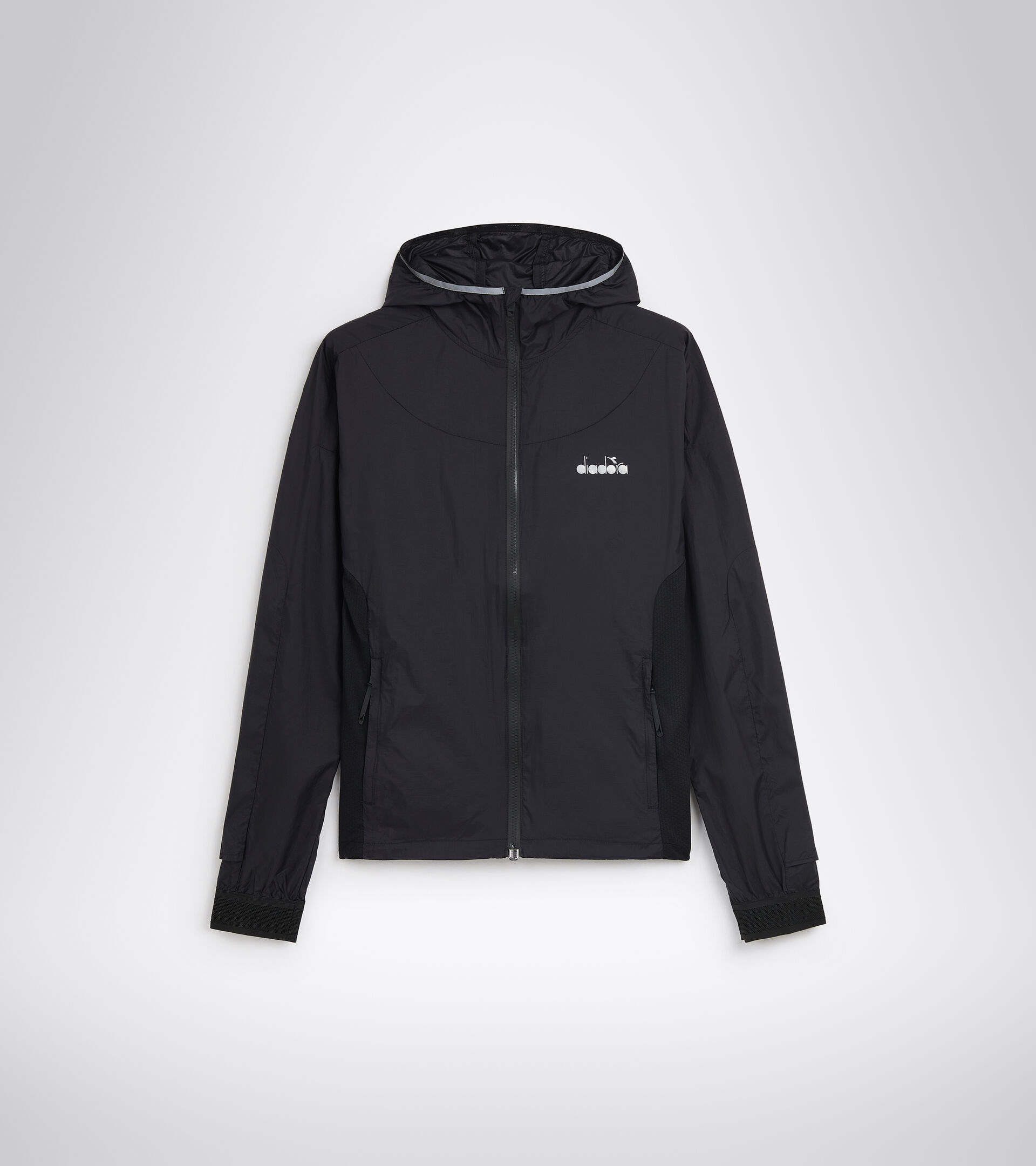 Running jacket - Women L. JACKET BE ONE BLACK - Diadora