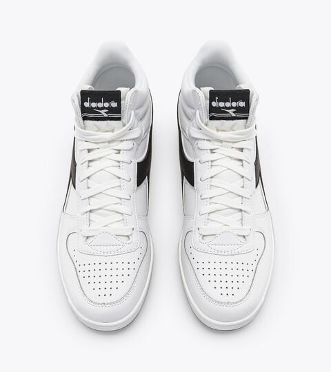 MAGIC BASKET DEMI ICONA, WHITE/WHITE/BLACK Sporty sneakers - Gender neutral MAGIC BASKET DEMI ICONA WHITE/WHITE/BLACK - Diadora