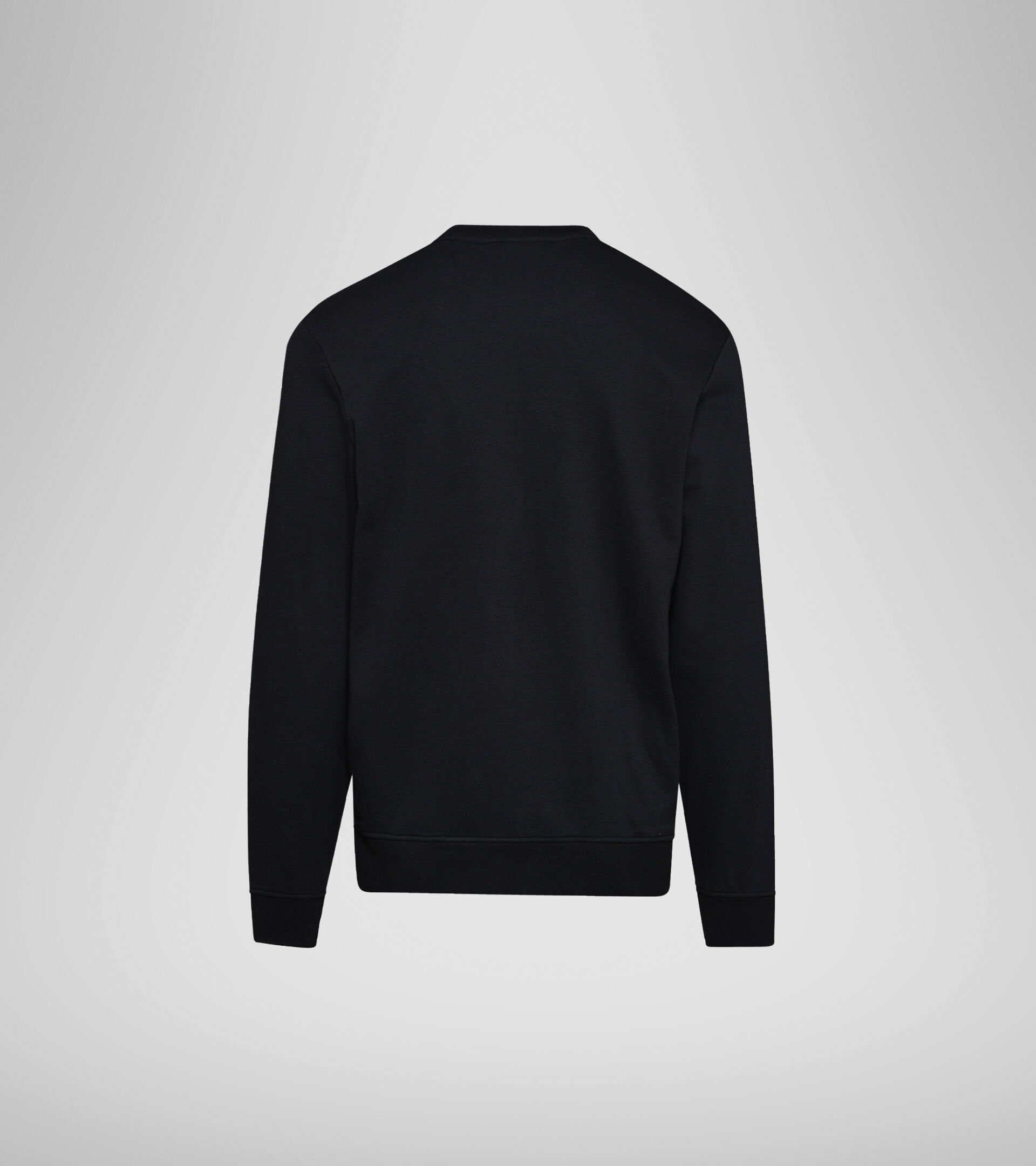 Crew-neck sweatshirt - Men SWEATSHIRT CREW LOGO CHROMIA BLACK - Diadora