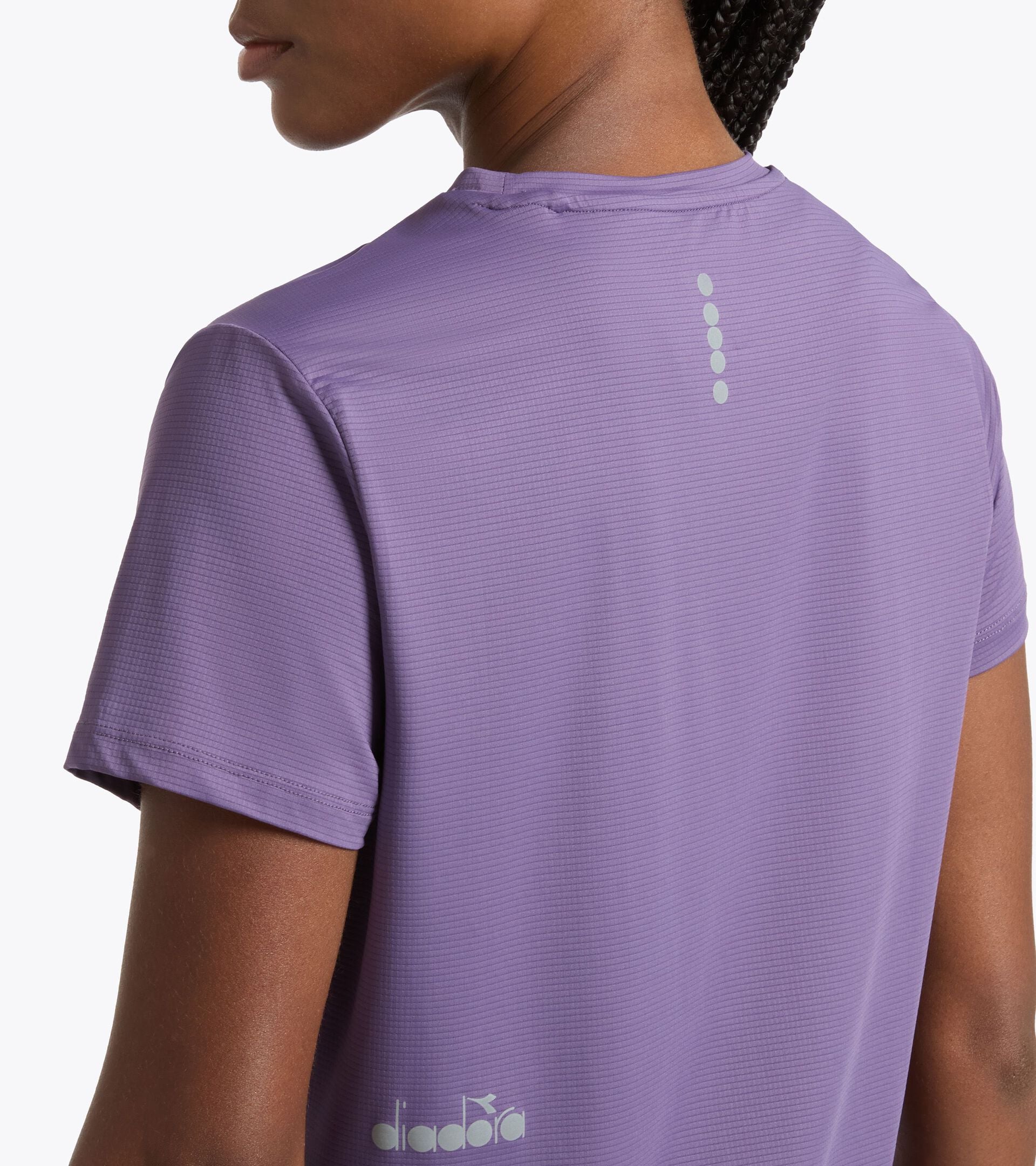 T-shirt technique hautes performances - Entra&icirc;nement - Femme L. SS TECH T-SHIRT COMPOTE DE RAISIN - Diadora
