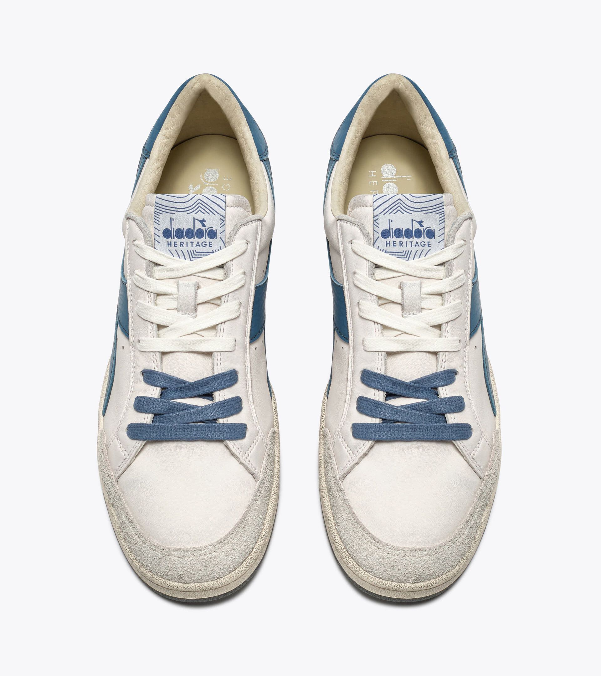 Heritage sneaker made from leather - All-gender PRESTIGE USED WHITE/BLUE SHADOW - Diadora