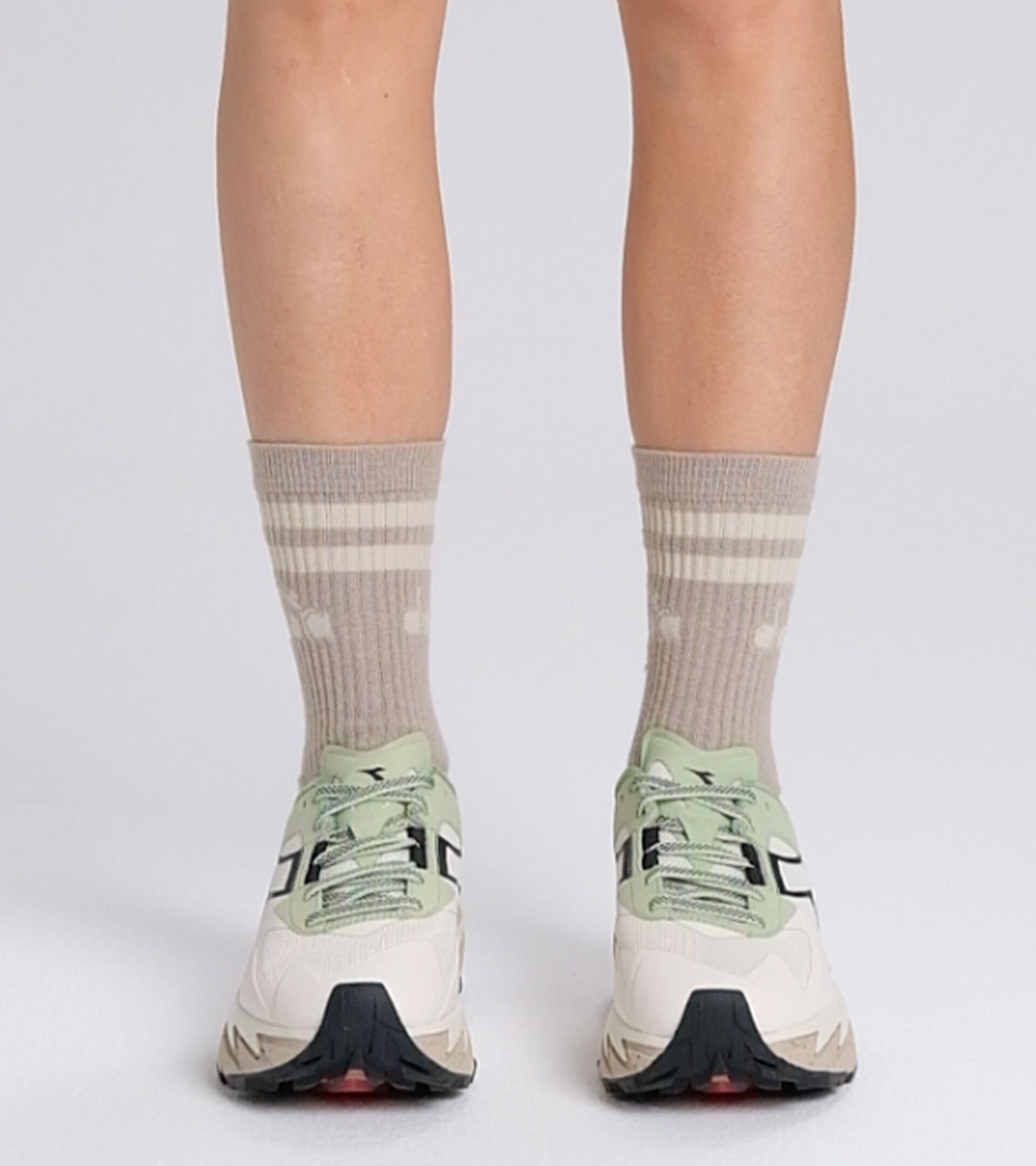 Trail Running Shoes - Unisex EQUIPE SESTRIERE-XT WHISPER WHITE/BLK/QUIET GREEN - Diadora