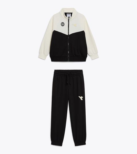 Surv&ecirc;tement cotton look - Regular/Relaxed - Gar&ccedil;on et fille JU. TRACKSUIT FZ LOGO (FT) NOIR - Diadora