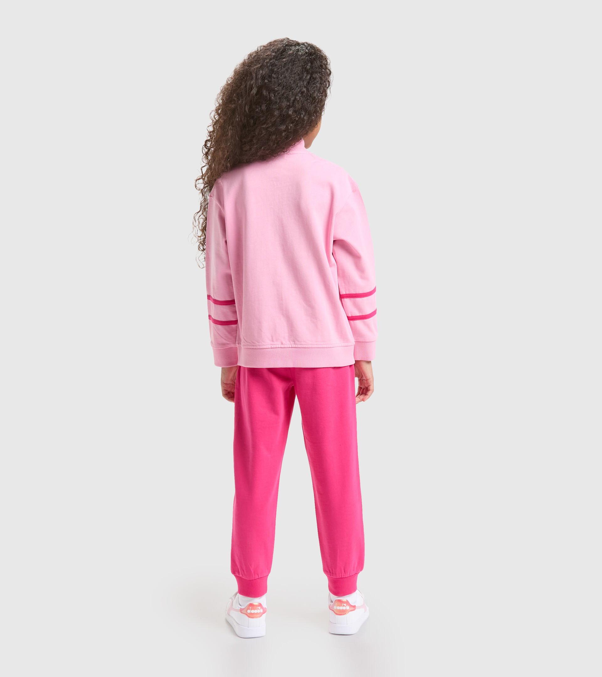 Survêtement de sport junior - Unisexe JU.TRACKSUIT FZ RAINBOW LILAS SACHET - Diadora