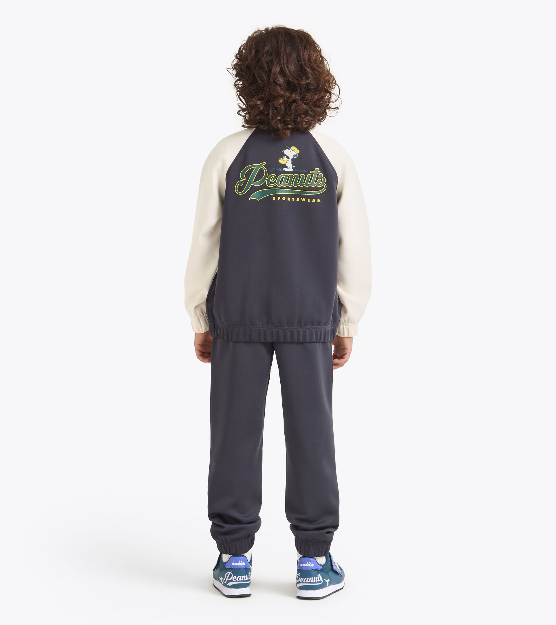 Chándal deportivo Peanuts de estilo universitario - Niños y niñas 
 JU. TRACKSUIT FZ PEANUTS AZUL NOCHE - Diadora