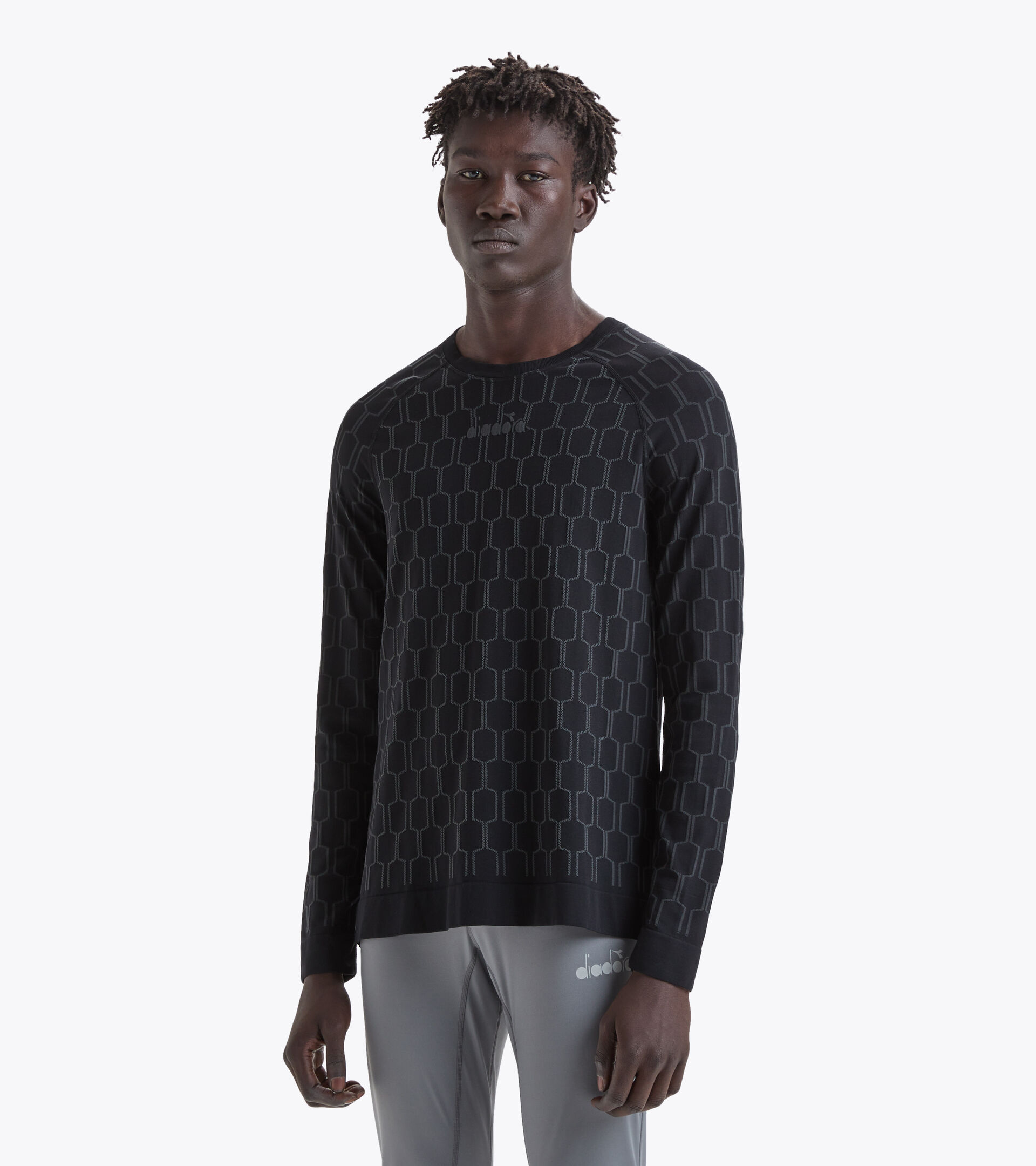 Damier Wool Long-Sleeved Crewneck - Men - Ready-to-Wear