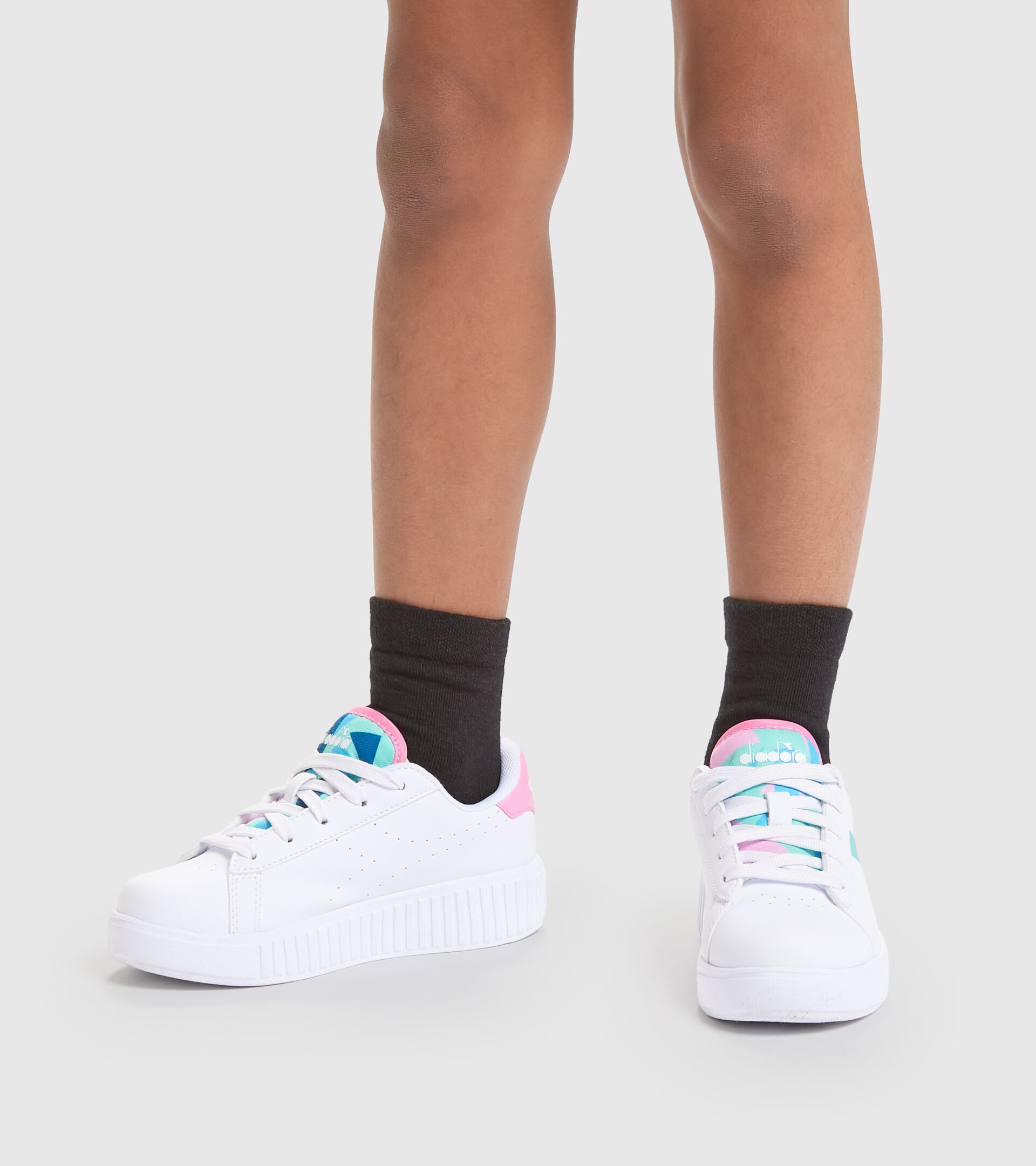 Sports shoes - Kids 4-8 years GAME STEP WONDERLAND PS WHITE/FUCHSIA PINK - Diadora