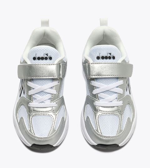 Running  shoe - Kids - 4 to 8 years old ALLEY METAL PS WHITE/SILVER .. - Diadora