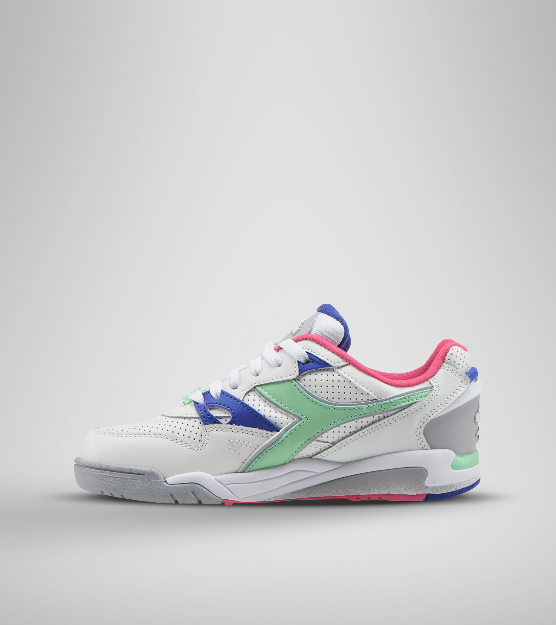 Double Action technology trainer - Women REBOUND ACE WN WHITE/GREEN ASH - Diadora