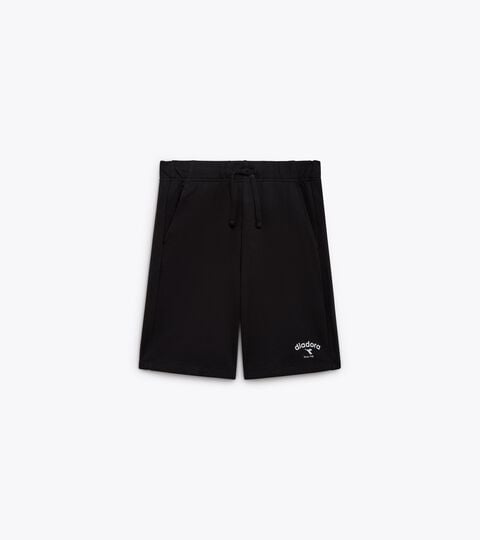 BERMUDA ATHL. LOGO, BLACK French terry cotton bermuda shorts - Gender Neutral BERMUDA ATHL. LOGO BLACK - Diadora