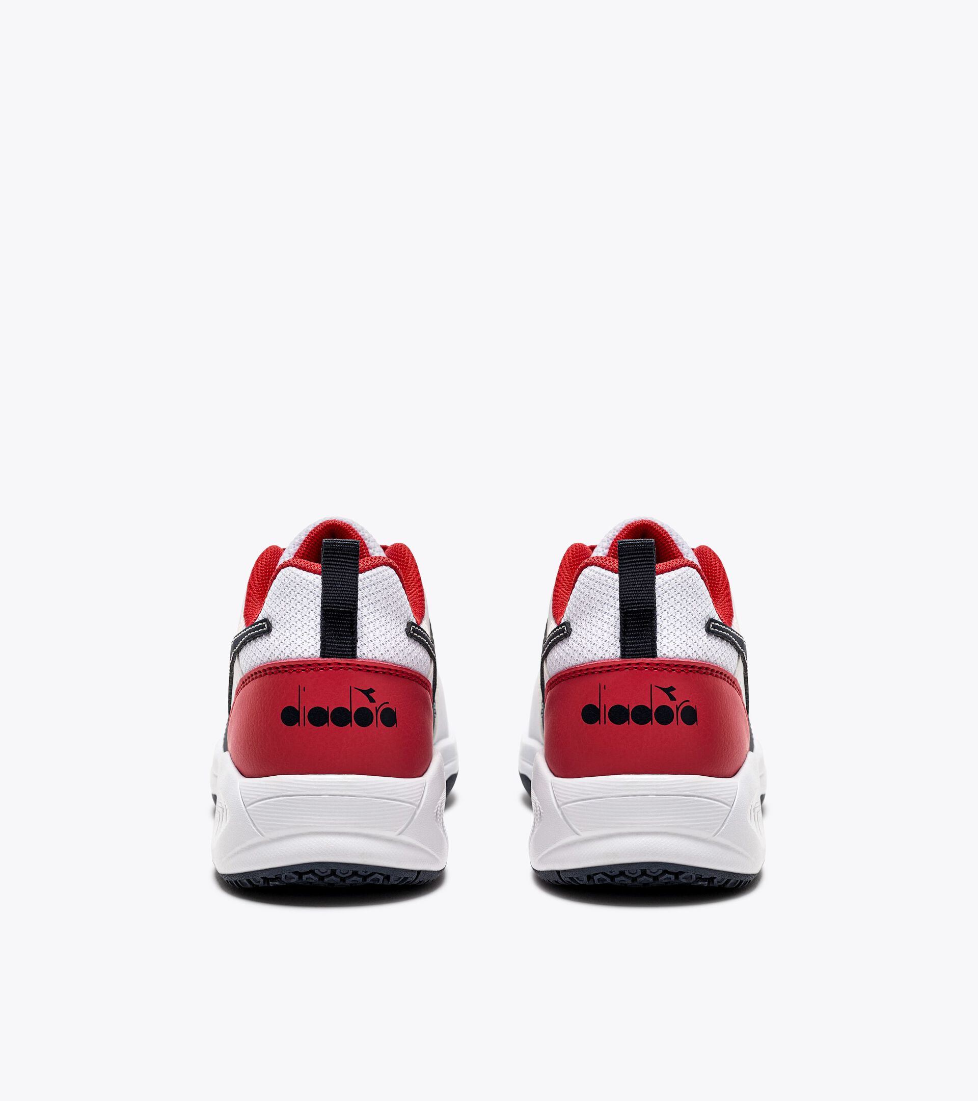 Tennis shoes - Youth S. CHALLENGE 5 SL JR WHITE/BLUE CORSAIR/FIERY RED - Diadora