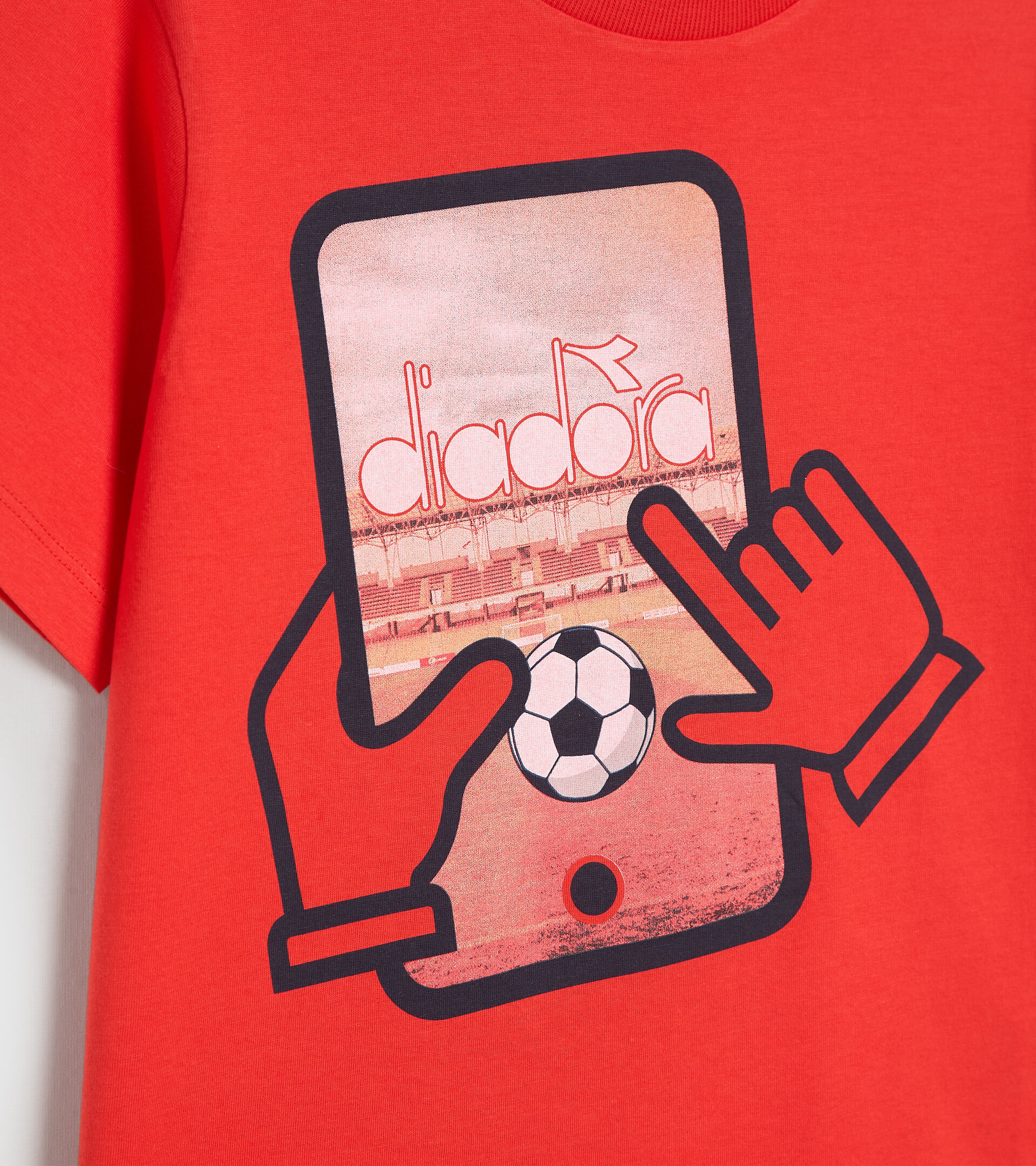 Cotton shorts/T-shirt set - Boys JB.SET SS PLAYGROUND POPPY RED - Diadora