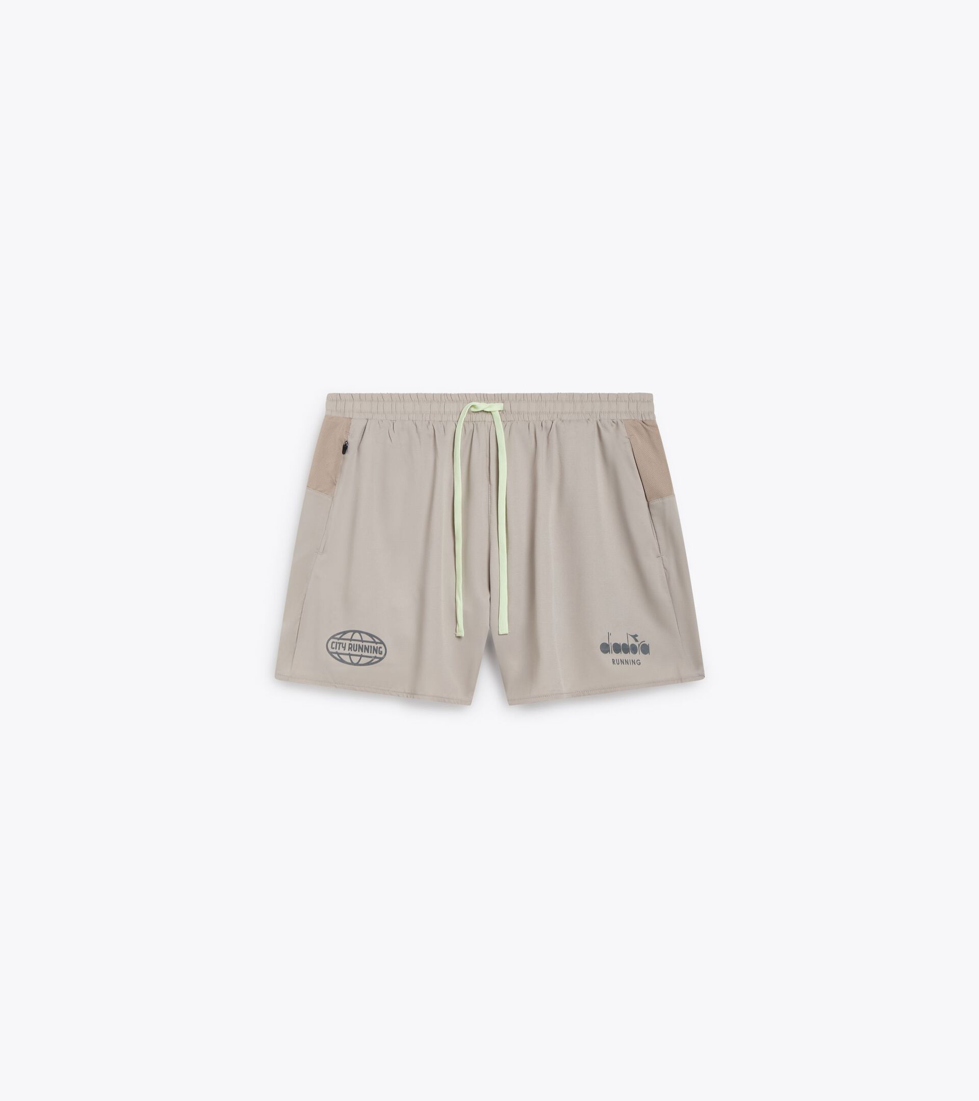 Short de running 5’’ - Tissu léger - Homme SHORTS 5'' MILL CITY BEIGE HOUMMOS - Diadora