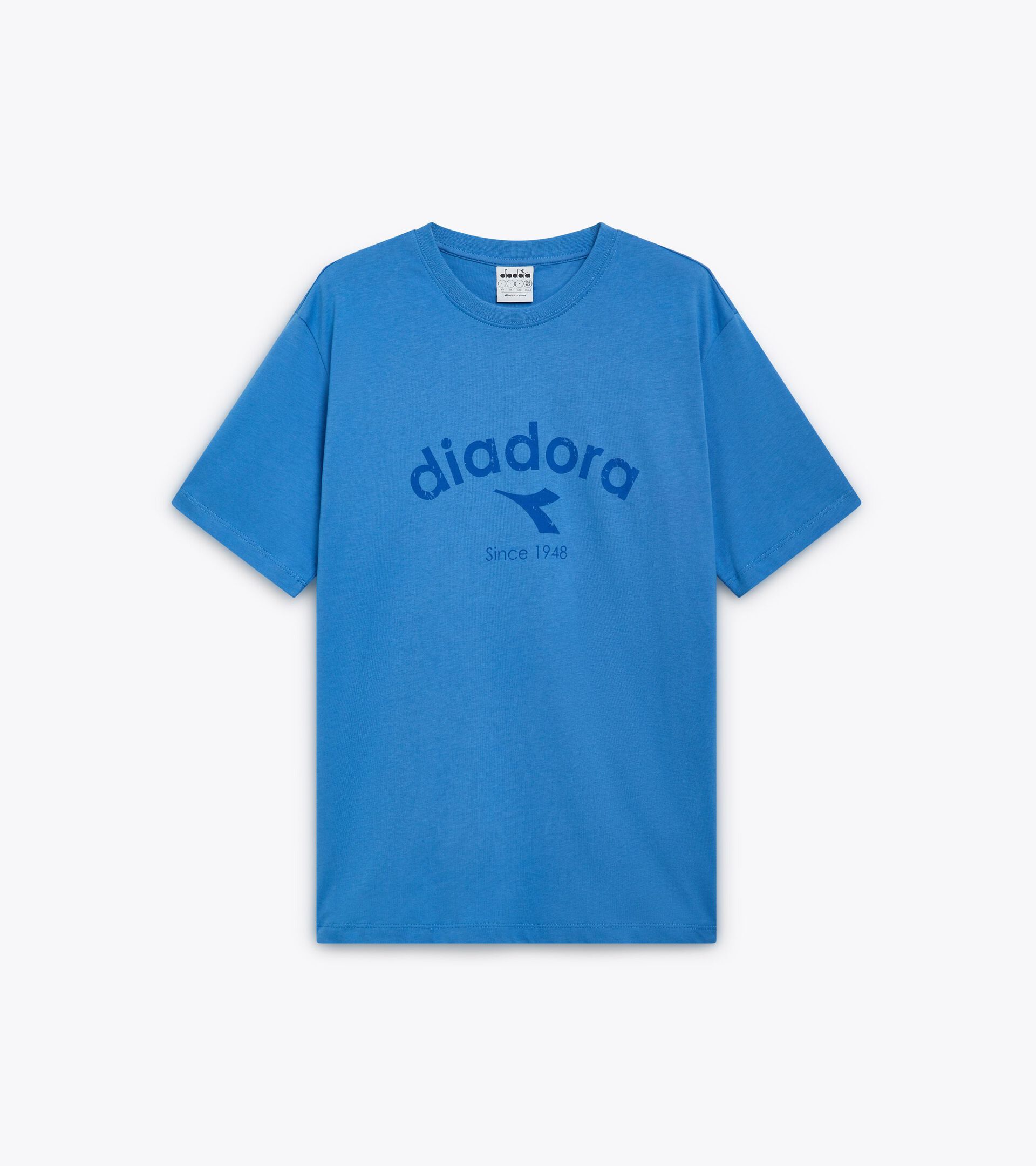 T-shirt - Gender Neutral T-SHIRT SS ATHL. LOGO AZZURRO COSTA PACIFICO - Diadora
