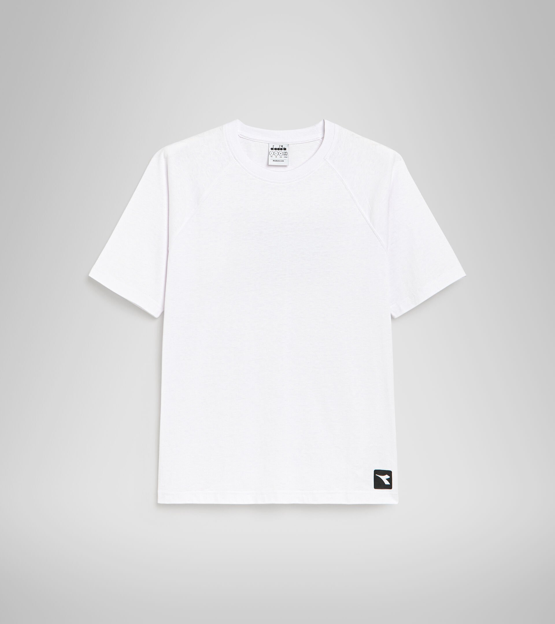 Cotton and polyester T-shirt - Men’s T-SHIRT SS  URBANITY OPTICAL WHITE/BLACK - Diadora