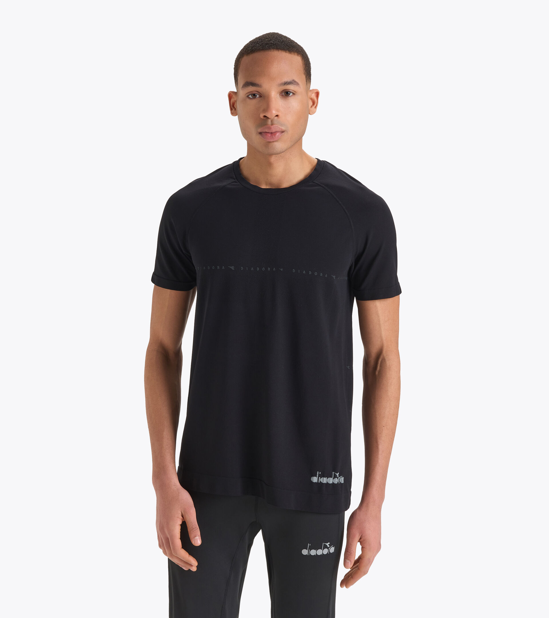 Made in Italy running t-shirt - Men  SS SKIN FRIENDLY T-SHIRT BLACK - Diadora