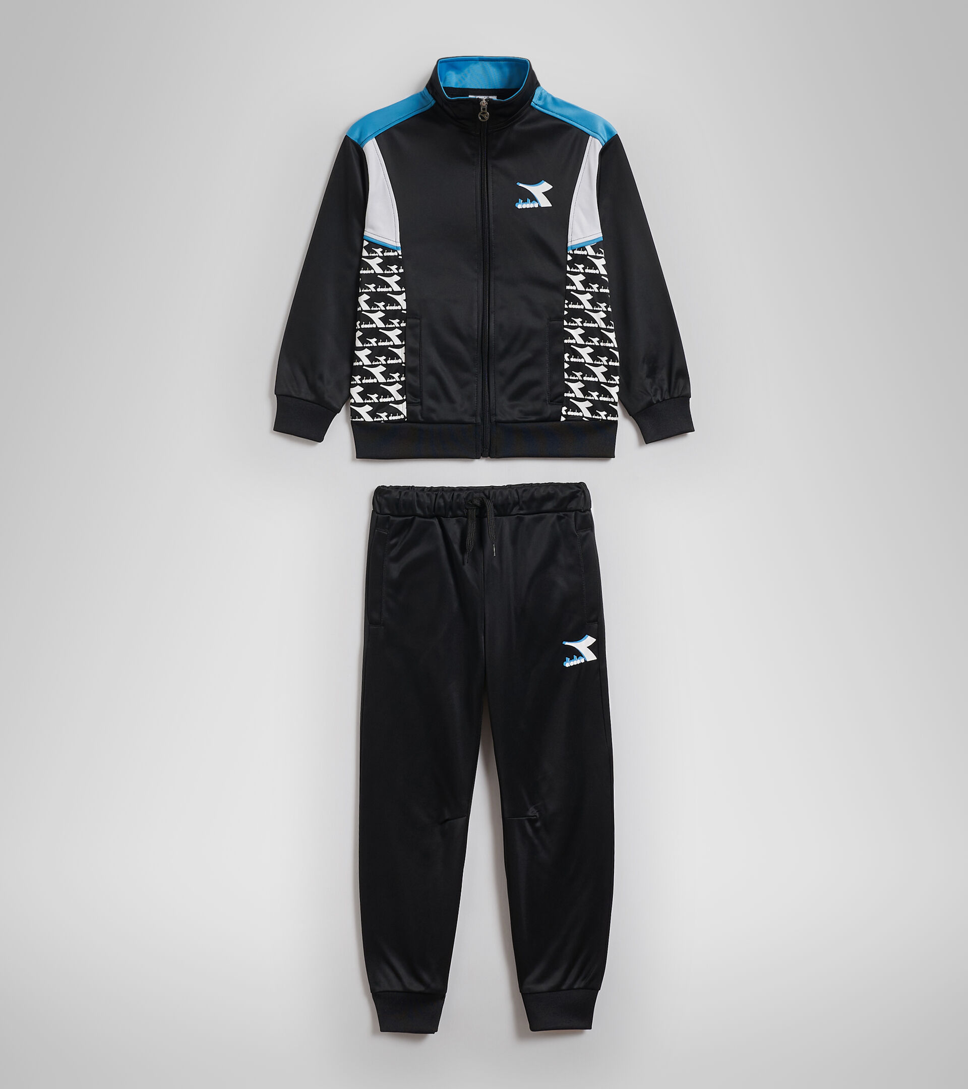 Tracksuit - Kids JU. LIGHT FZ TRACKSUIT CUBIC BLACK - Diadora