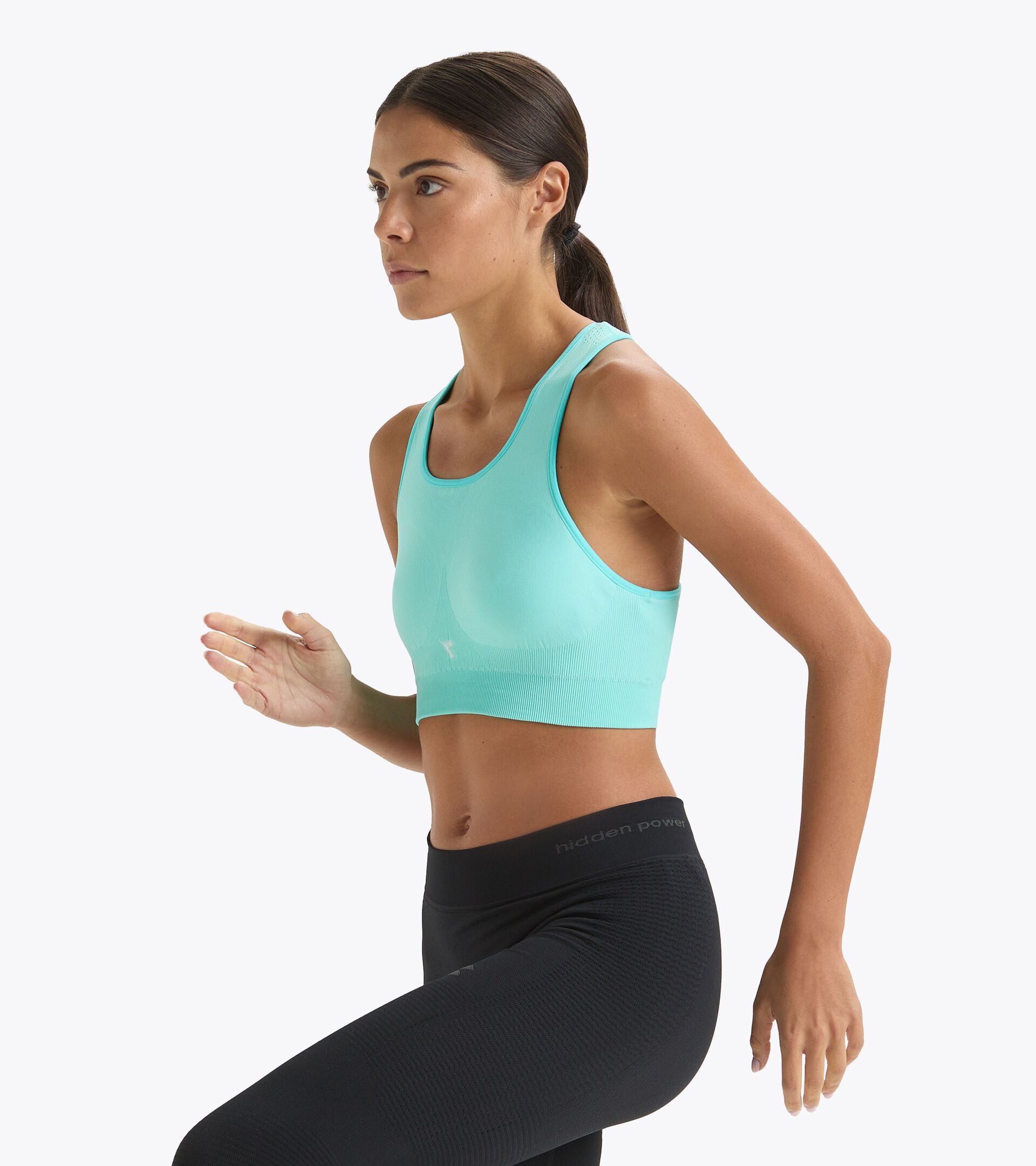 Sports bra - Women L. MEDIUM BRA ACT ARUBA BLUE - Diadora