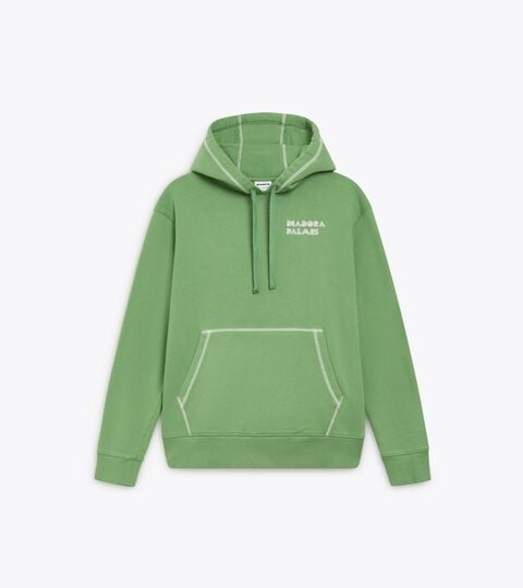 HOODIE LEGACY, GREEN ENGLISH IVY Legacy hoodie - Made in Italy - All-gender
HOODIE LEGACY GREEN ENGLISH IVY - Diadora