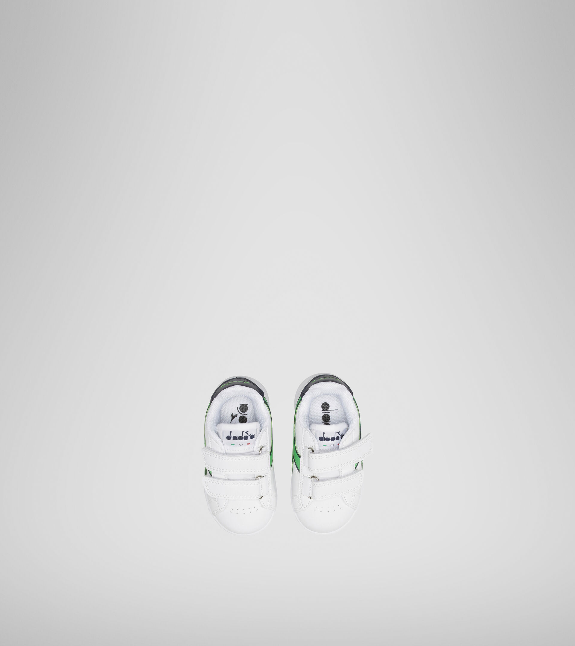 Sports shoes - Toddlers 1-4 years GAME P TD WHITE/BLACK IRIS/CLASSIC GREEN - Diadora