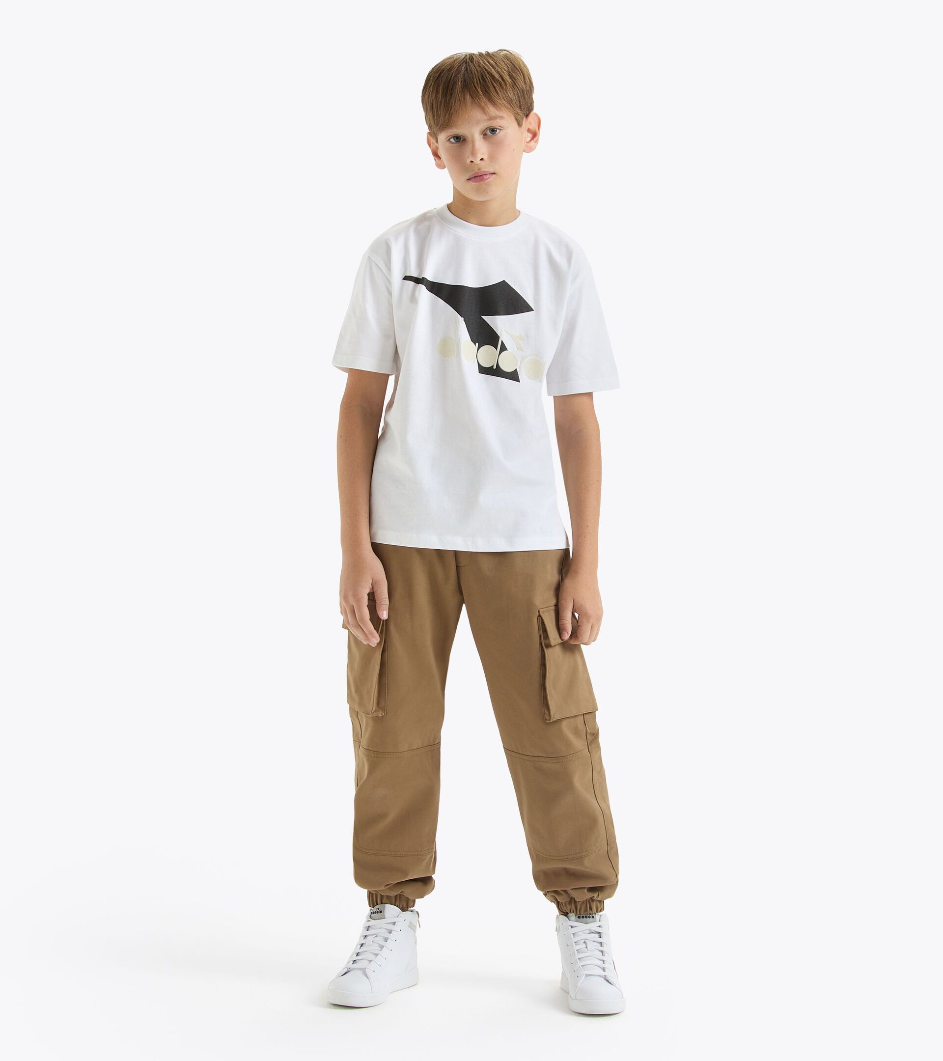 T-shirt - Boy JB.T-SHIRT SS FIR SNOW WHITE - Diadora