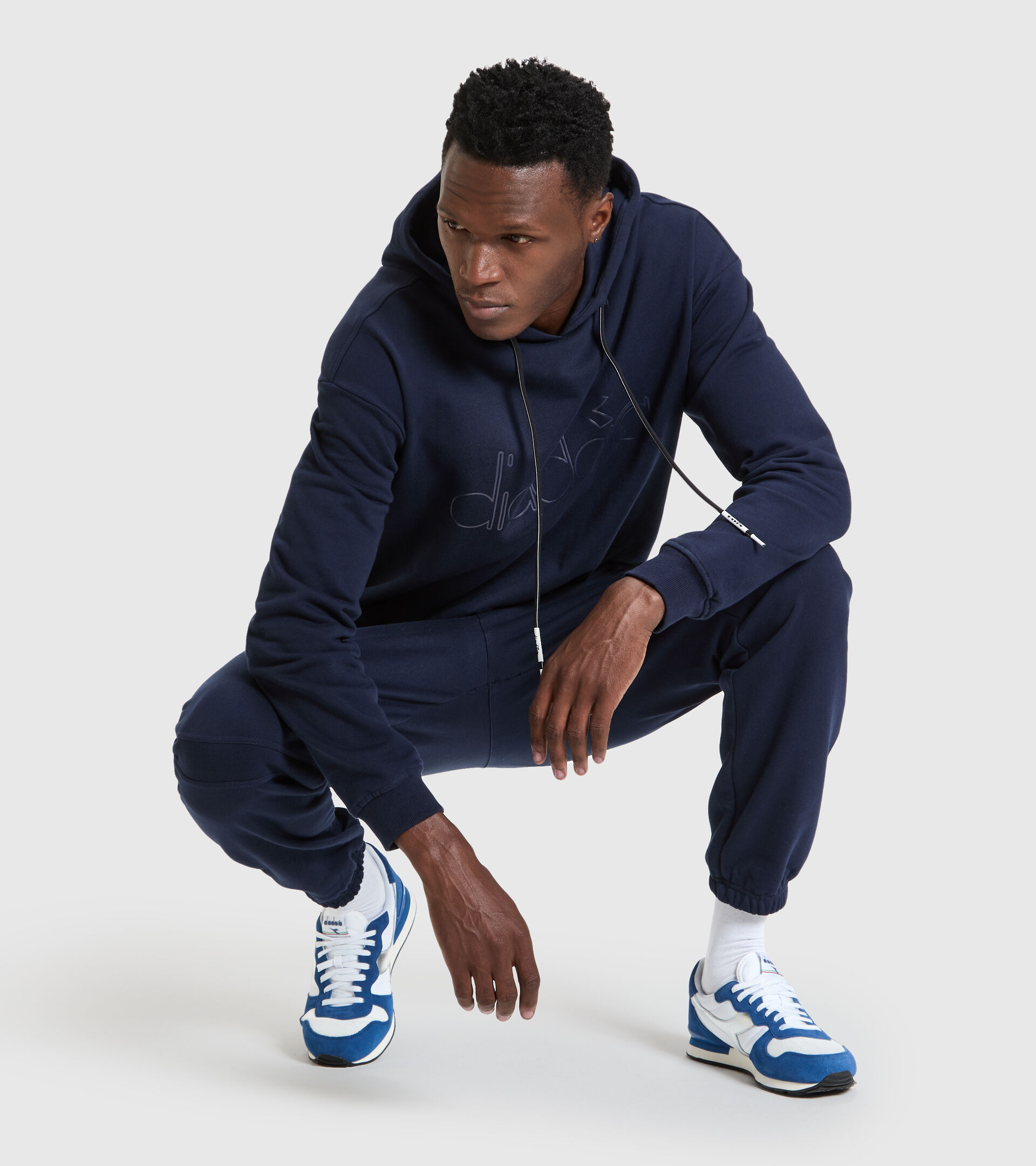 Hooded sweatshirt - Unisex HOODIE DIADORA HD CLASSIC NAVY - Diadora