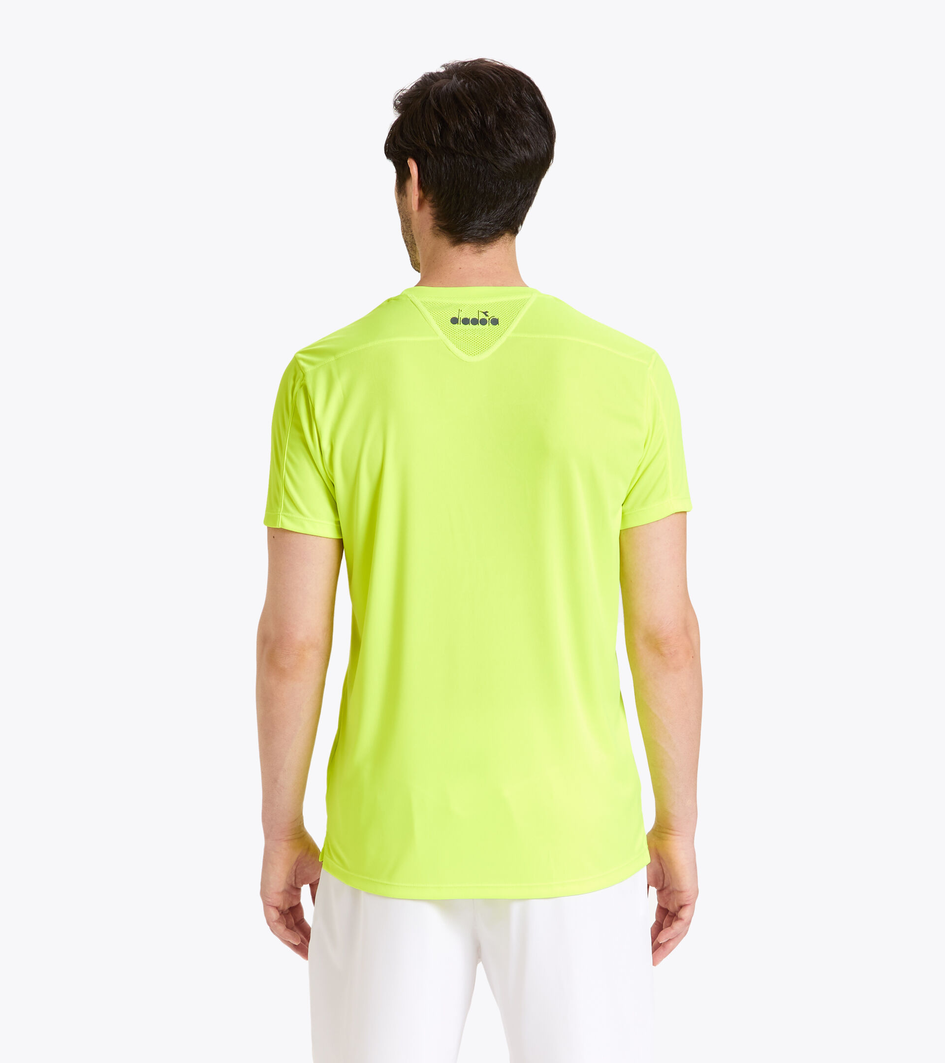 T-shirt de tennis - Homme T-SHIRT TEAM JAUNE FLUO DD - Diadora