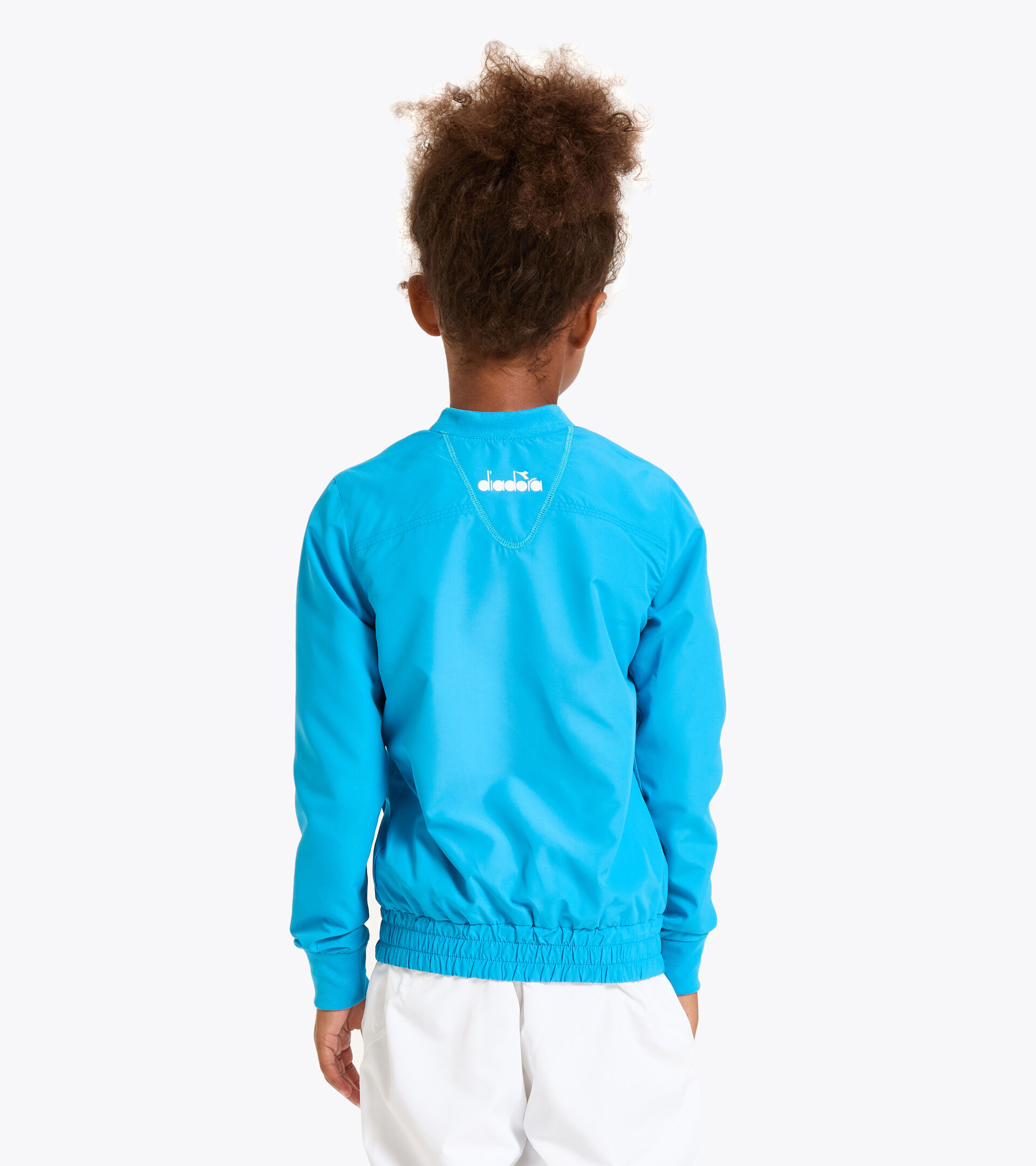 Giacca da tennis - Bambina G. JACKET COURT AZZURRO FLUO - Diadora