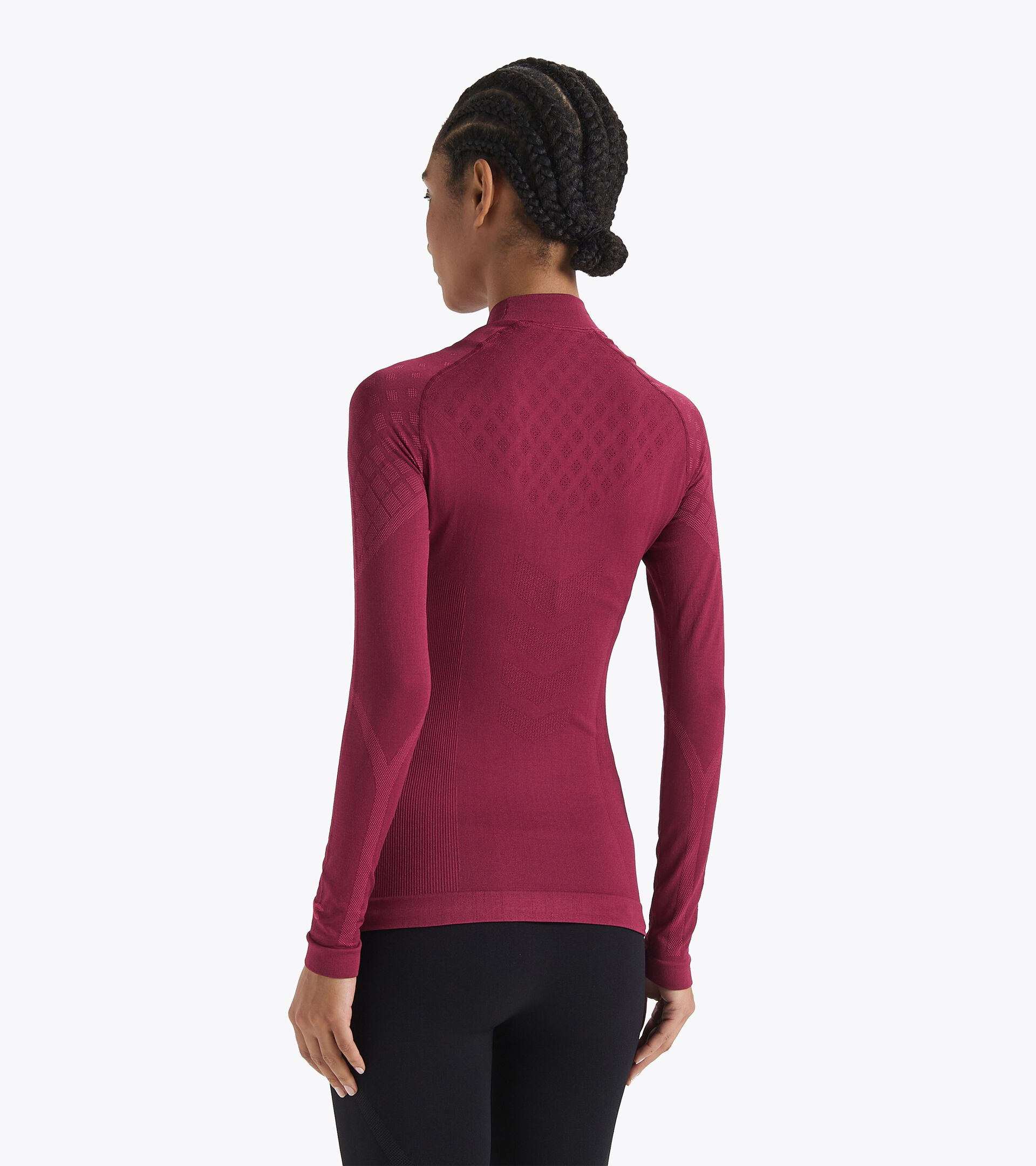 Trainings-T-shirt - Damen L. TURTLE NECK ACT RHODODENDRON - Diadora