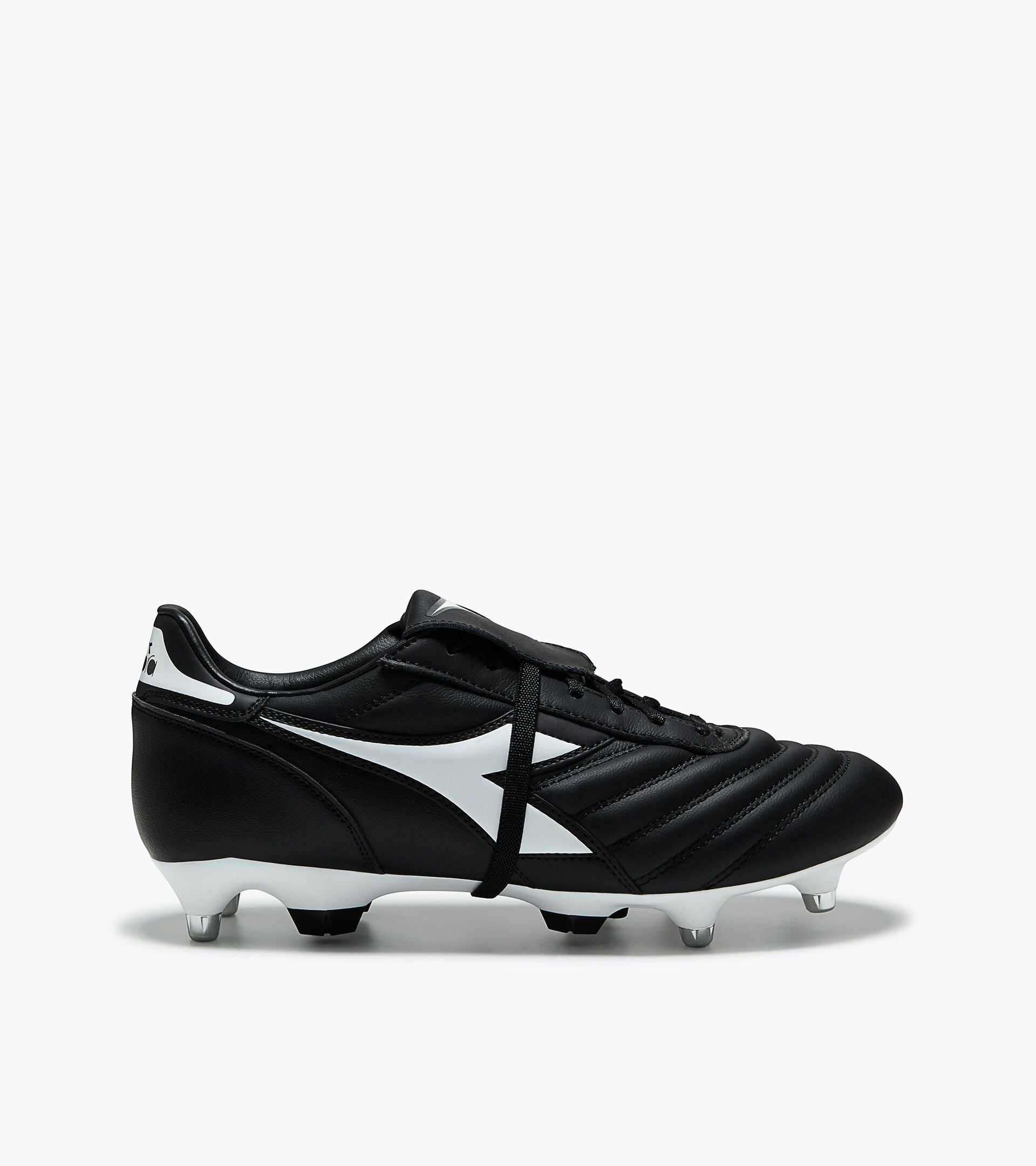 Soft/wet ground football boots - Men&rsquo;s BRASIL ICON ACADEMY SG BLACK /WHITE - Diadora