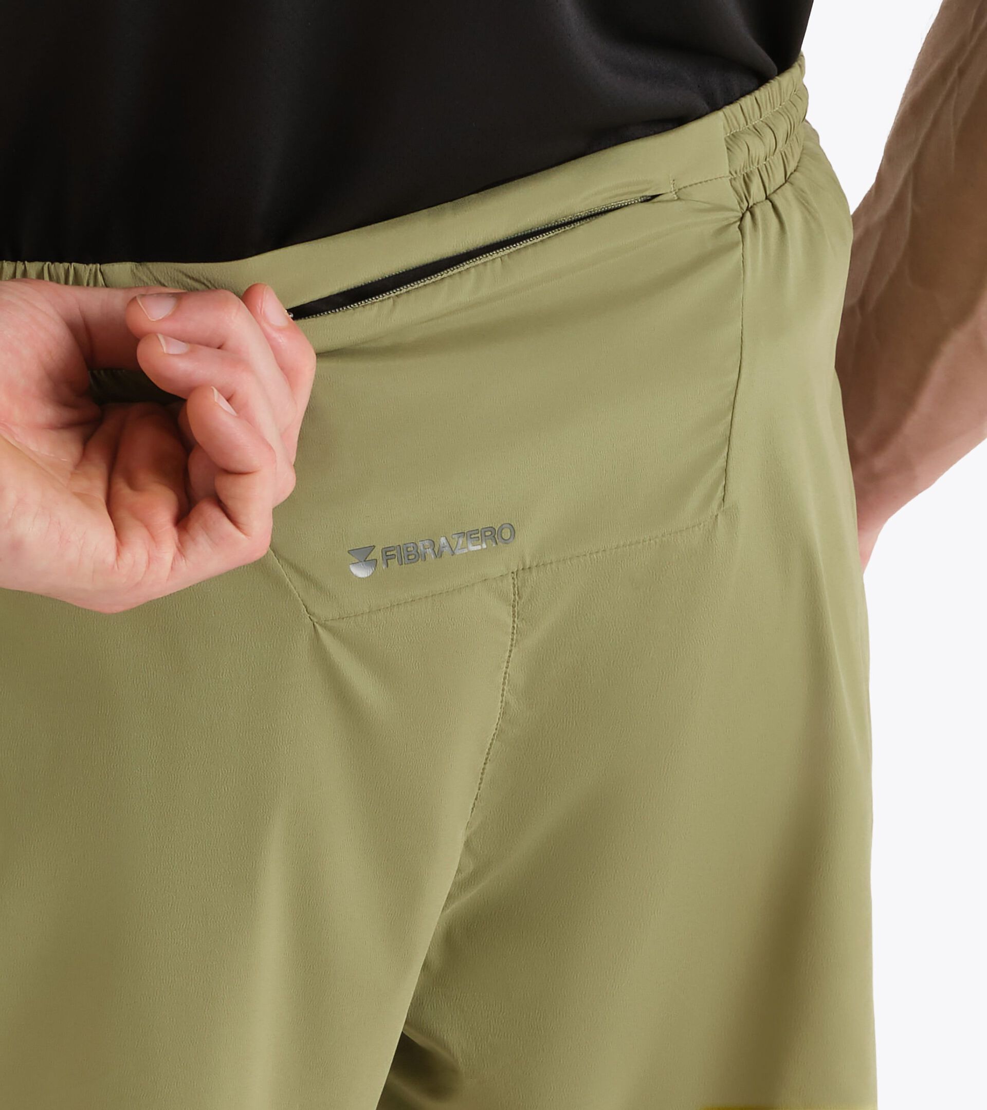 Pantalones cortos 5&rsquo;&rsquo; FIBRAZERO  - Running - Hombre SHORTS 5 SUPER LIGHT FIBRAZERO SALVIA - Diadora