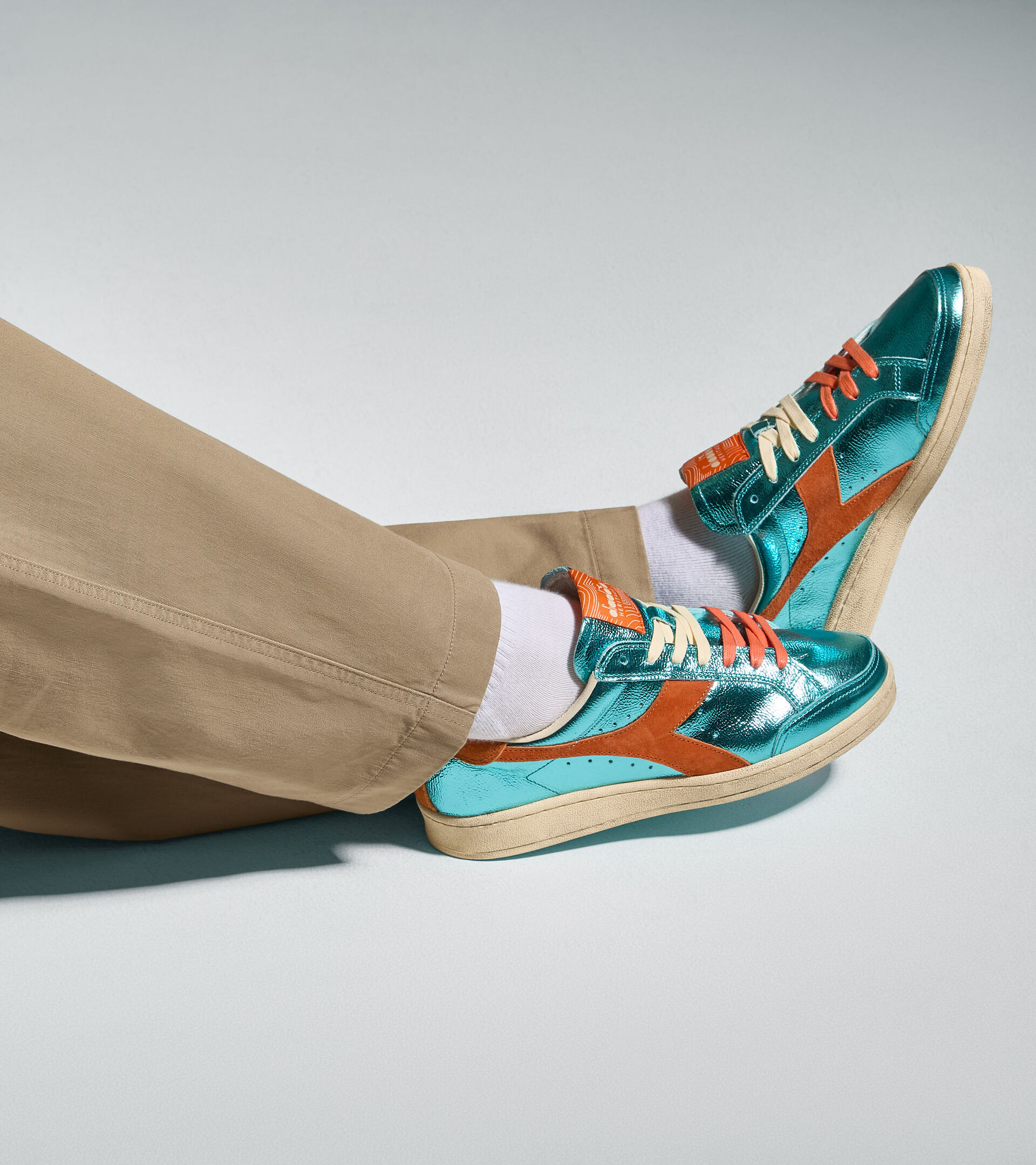 Heritage sneaker made from leather - All-gender PRESTIGE METAL USED SKY-BLUE CURACAO - Diadora